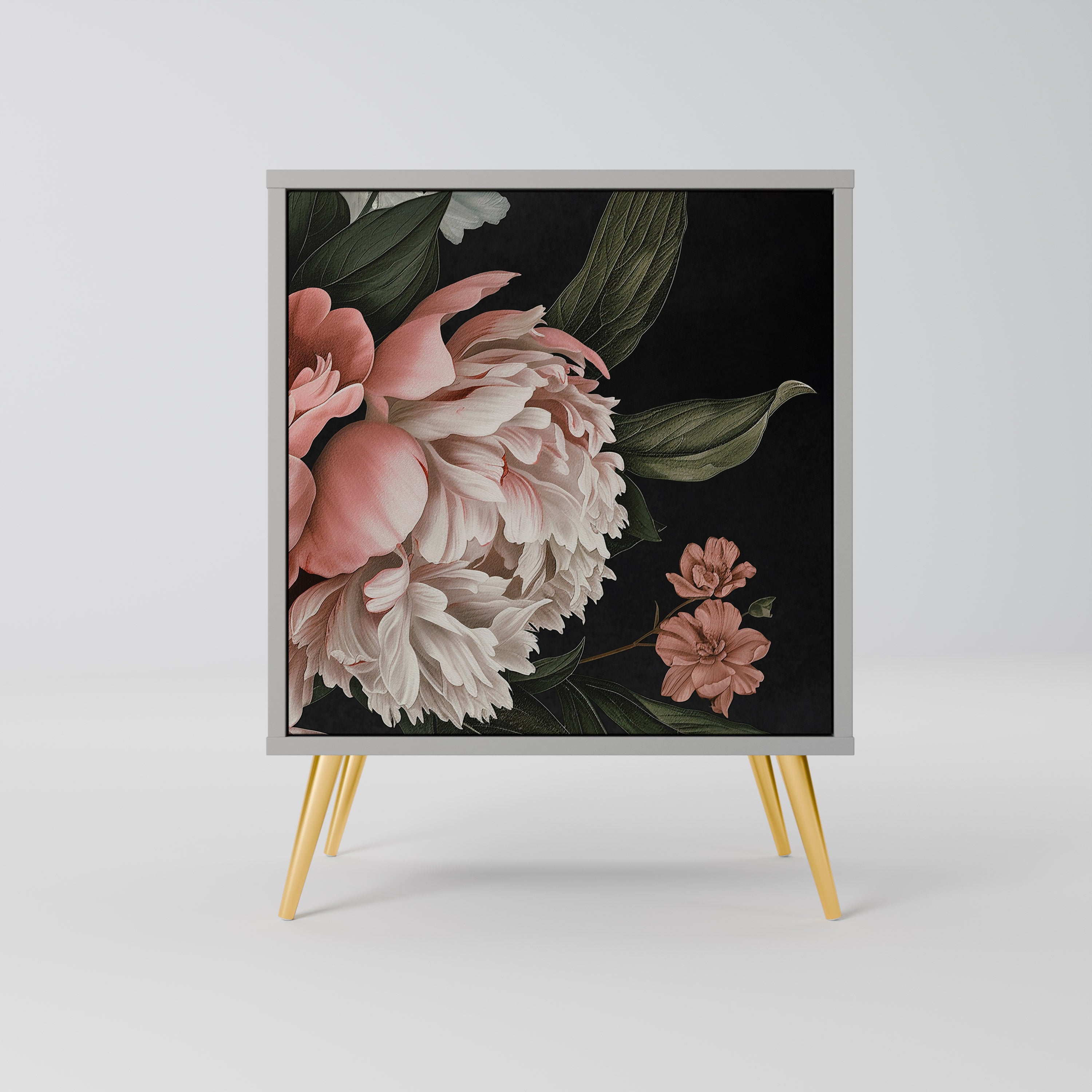 LUSH ELEGANCE Komoda 1-drzwiowa korpus Szary