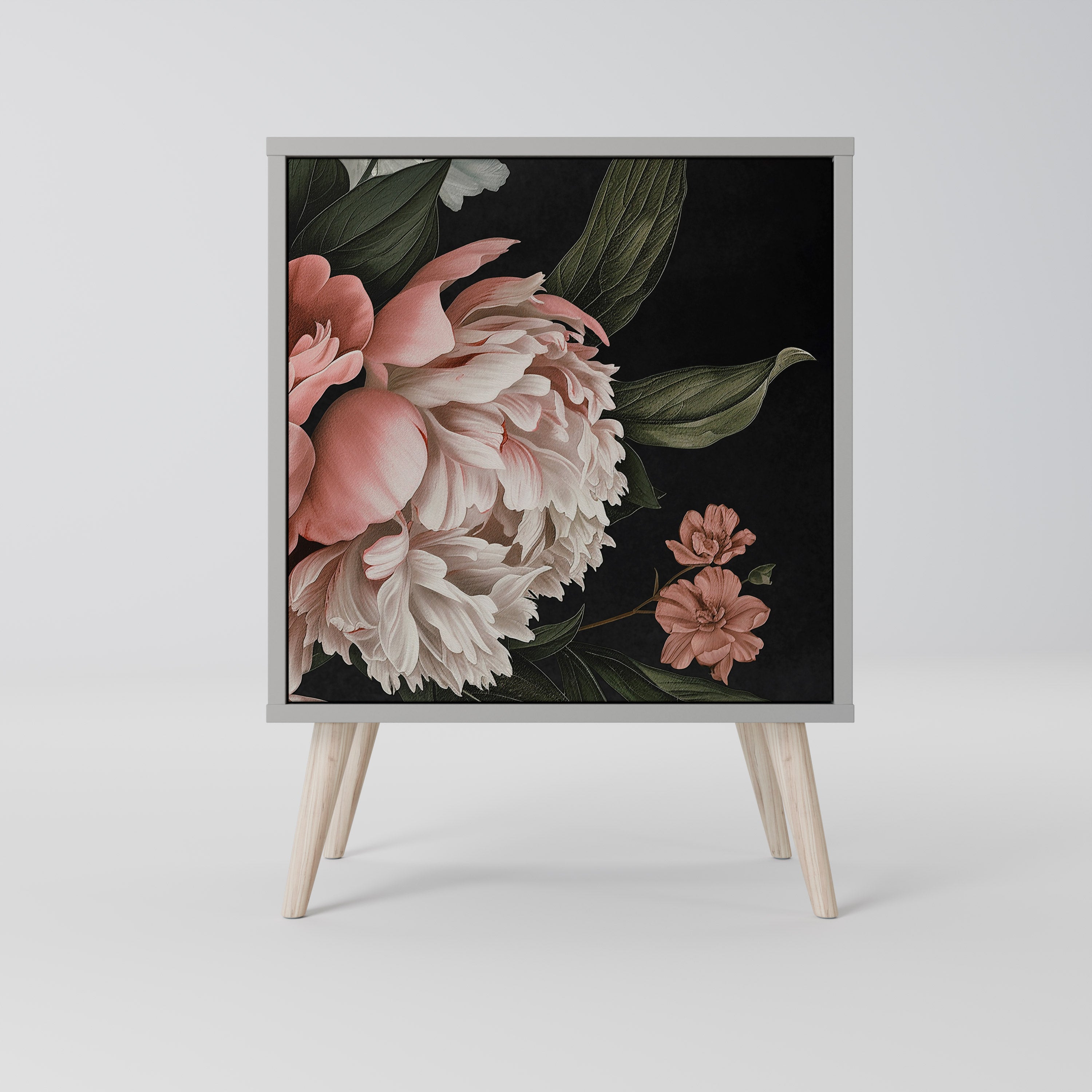 LUSH ELEGANCE Komoda 1-drzwiowa korpus Szary