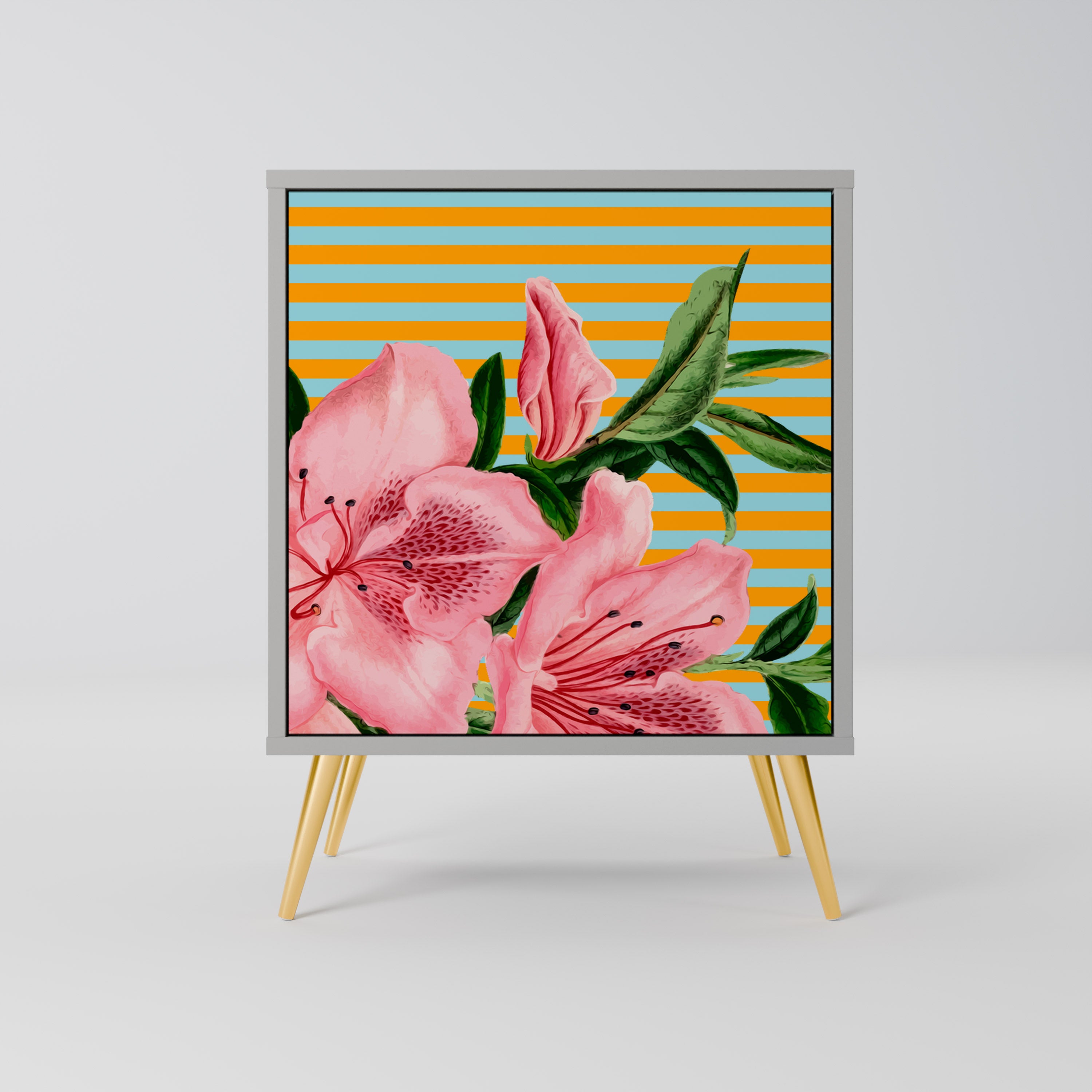 FRAGILE BEAUTY Komoda 1-drzwiowa korpus Szary