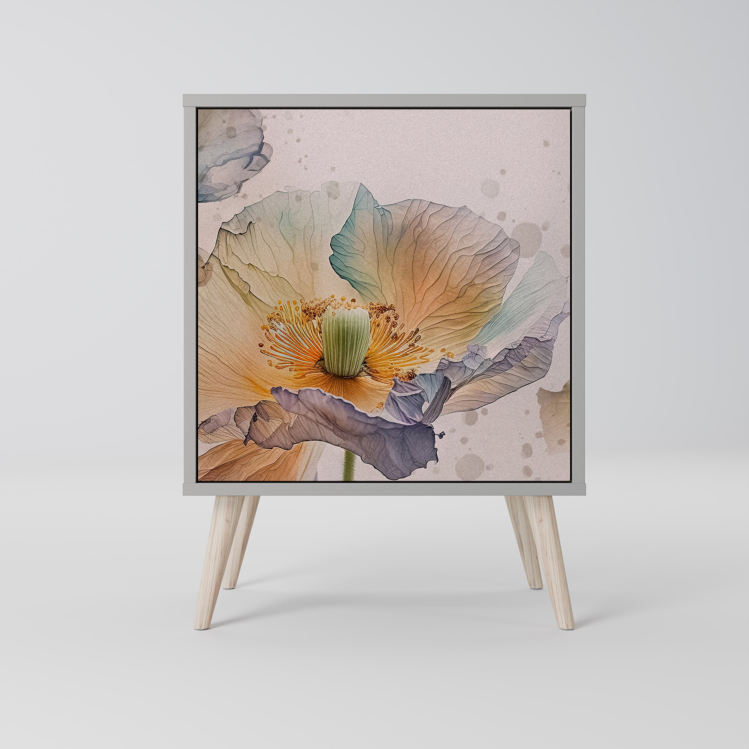 SOFTEN POPPY Komoda 1-drzwiowa korpus Szary