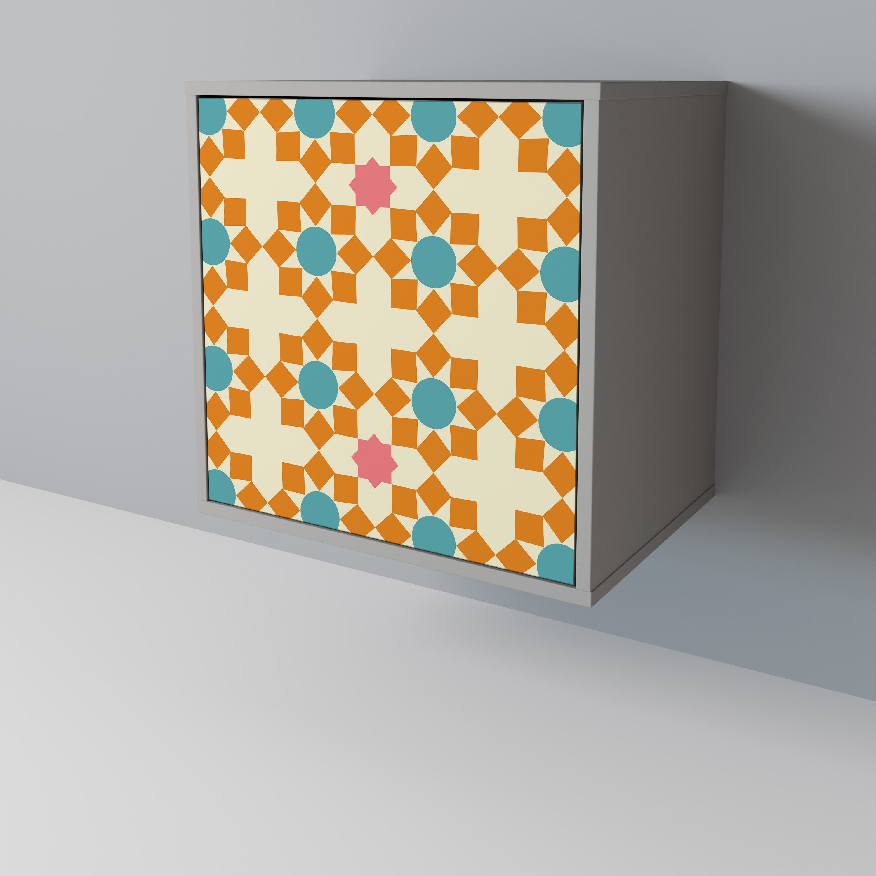 FLORAL DECOR Komoda 1-drzwiowa korpus Szary