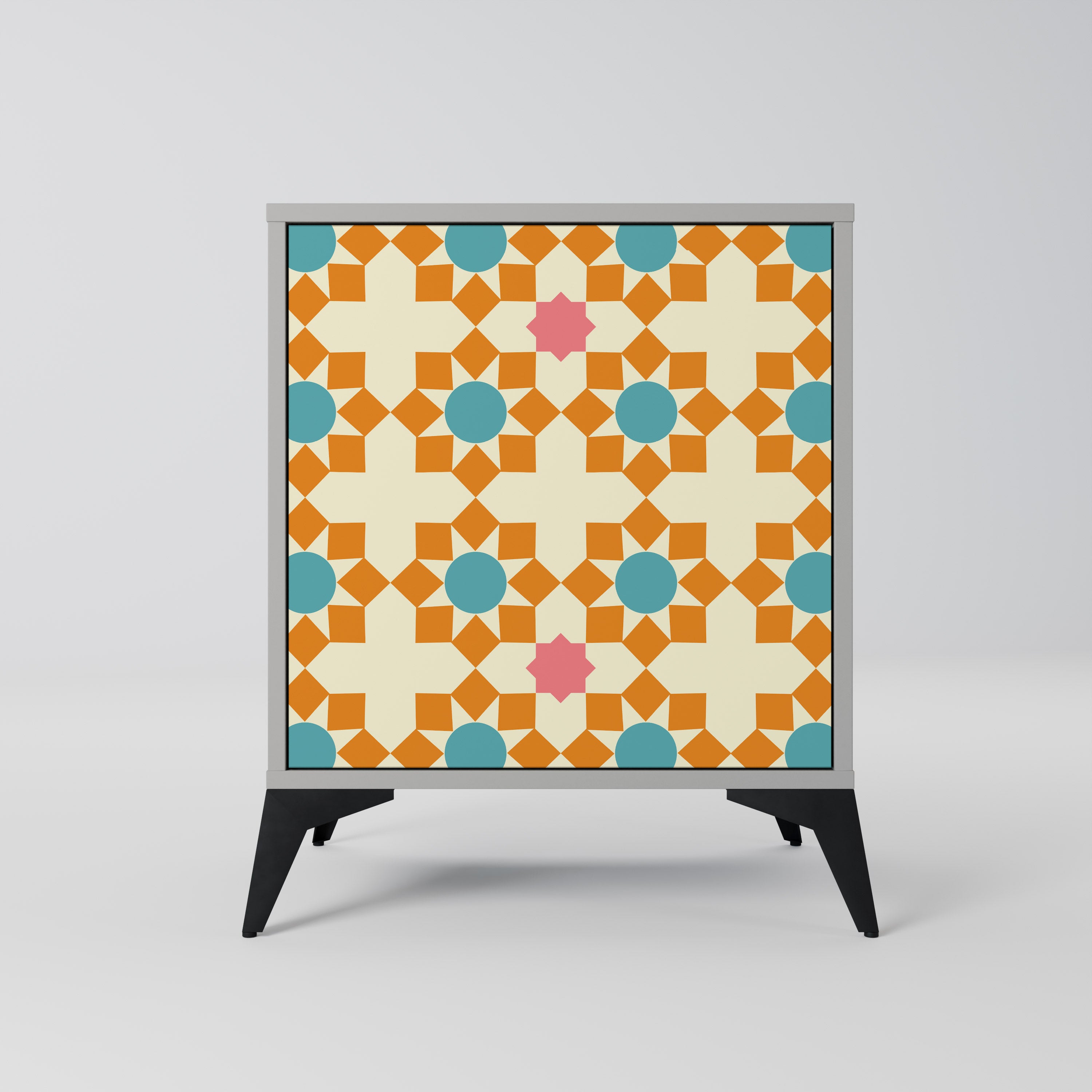 FLORAL DECOR Komoda 1-drzwiowa korpus Szary