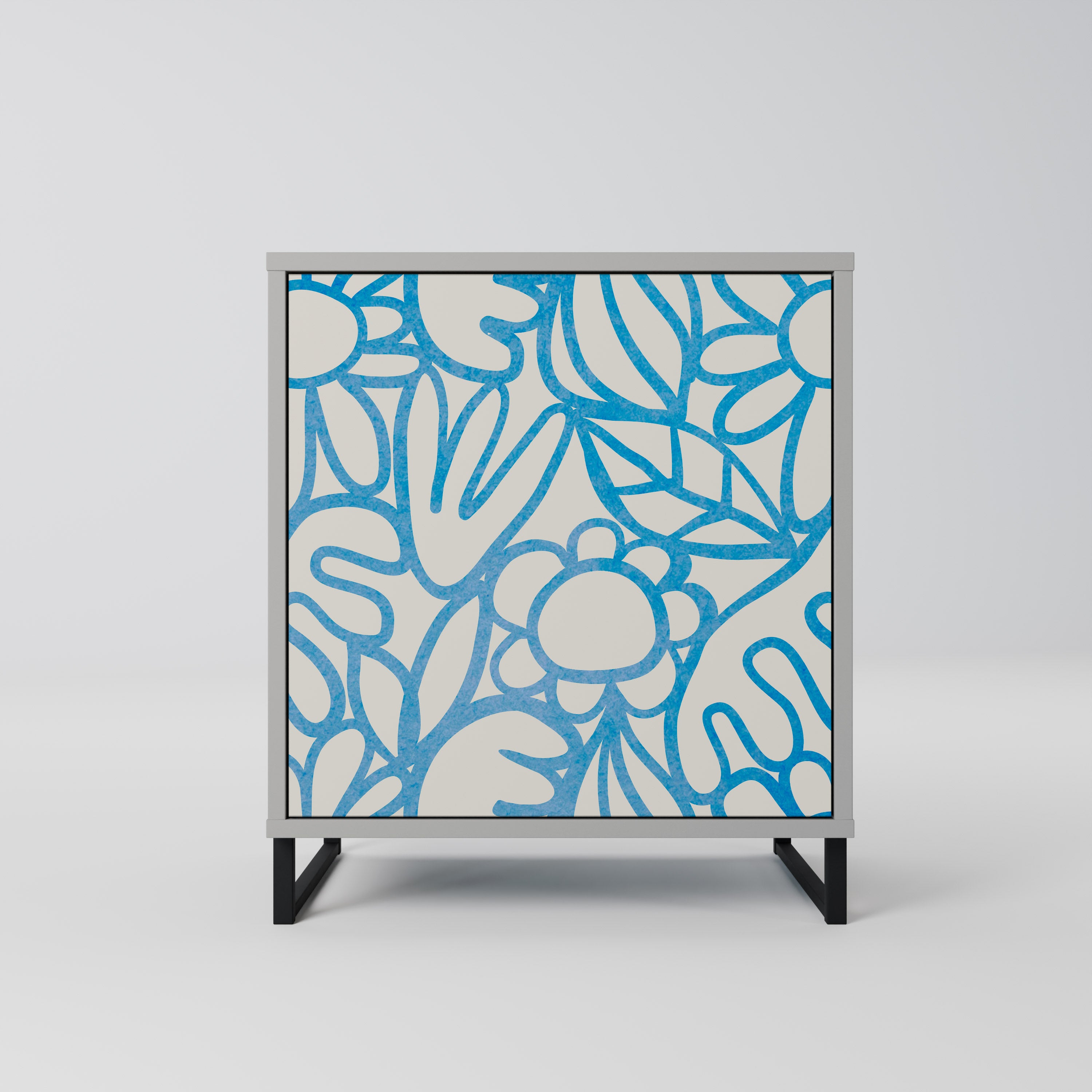 BLOOMY MORNING Komoda 1-drzwiowa korpus Szary