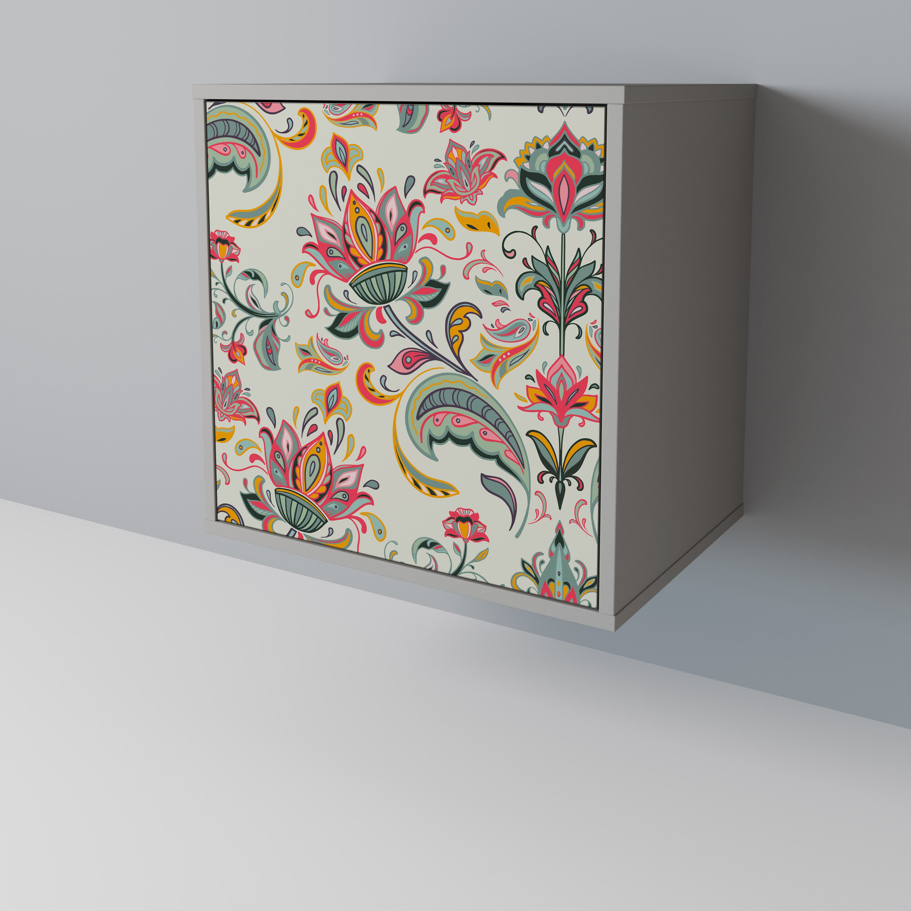 ORGANIC FOLKLORE Komoda 1-drzwiowa korpus Szary