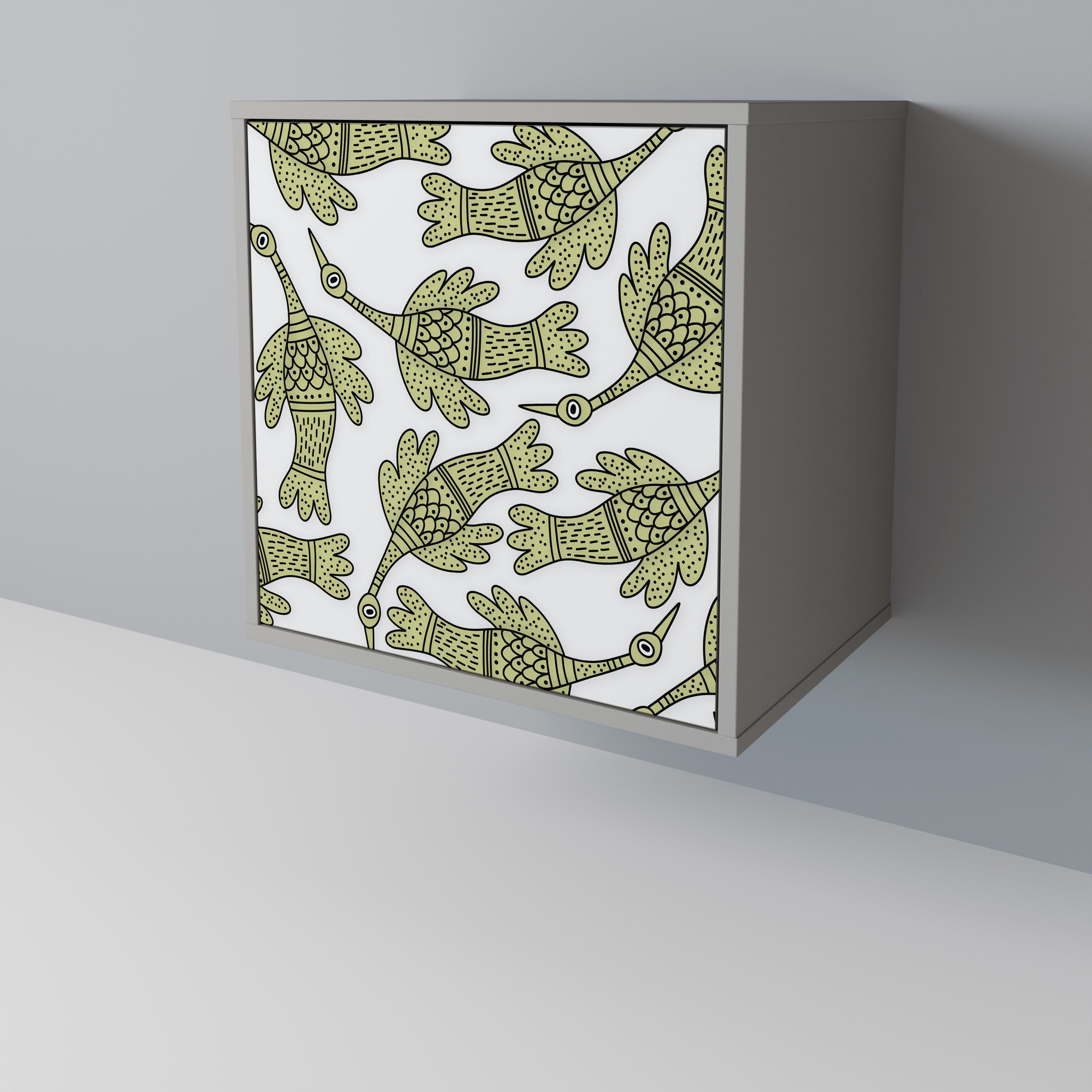 SEEDLING SONGBIRD Komoda 1-drzwiowa korpus Szary