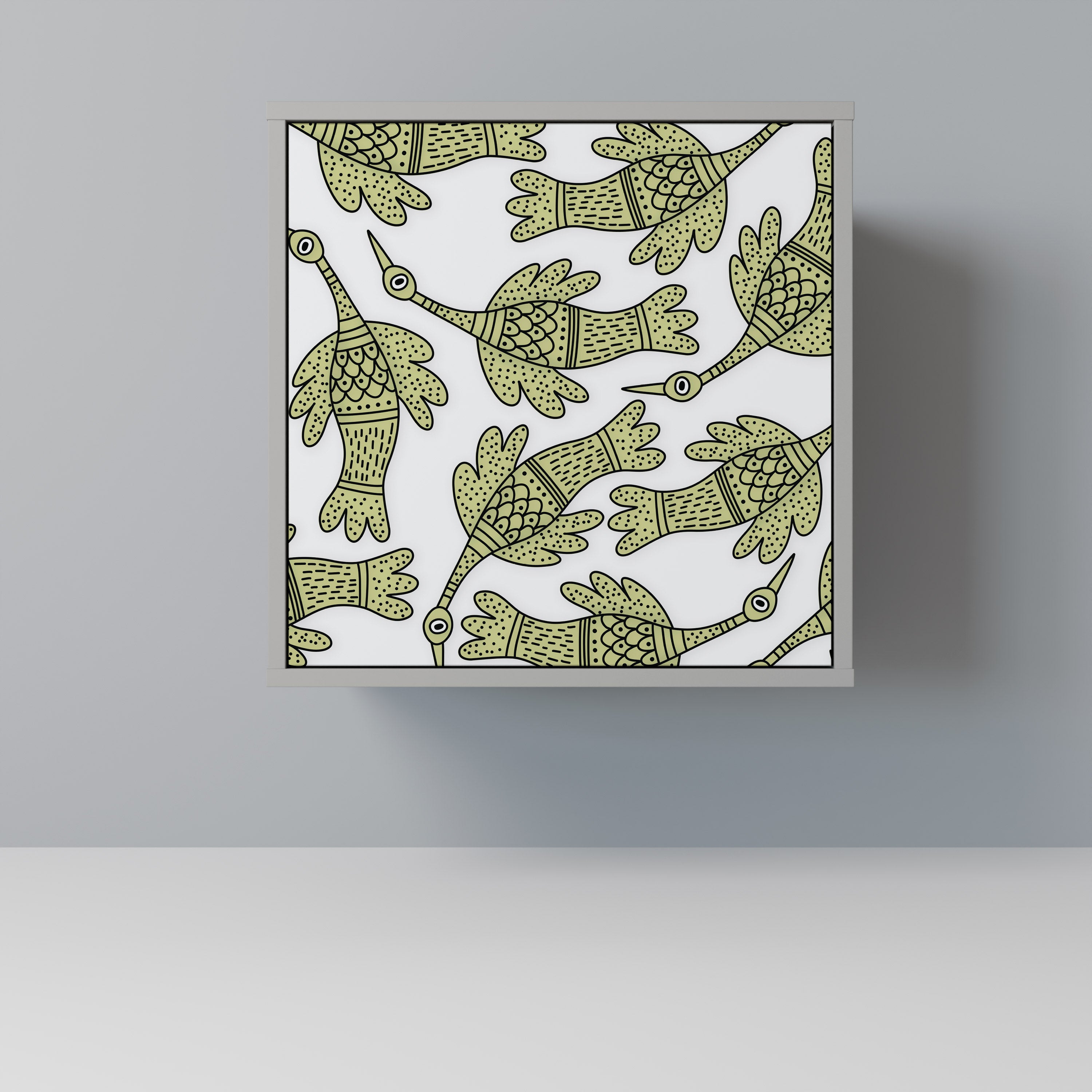 SEEDLING SONGBIRD Komoda 1-drzwiowa korpus Szary