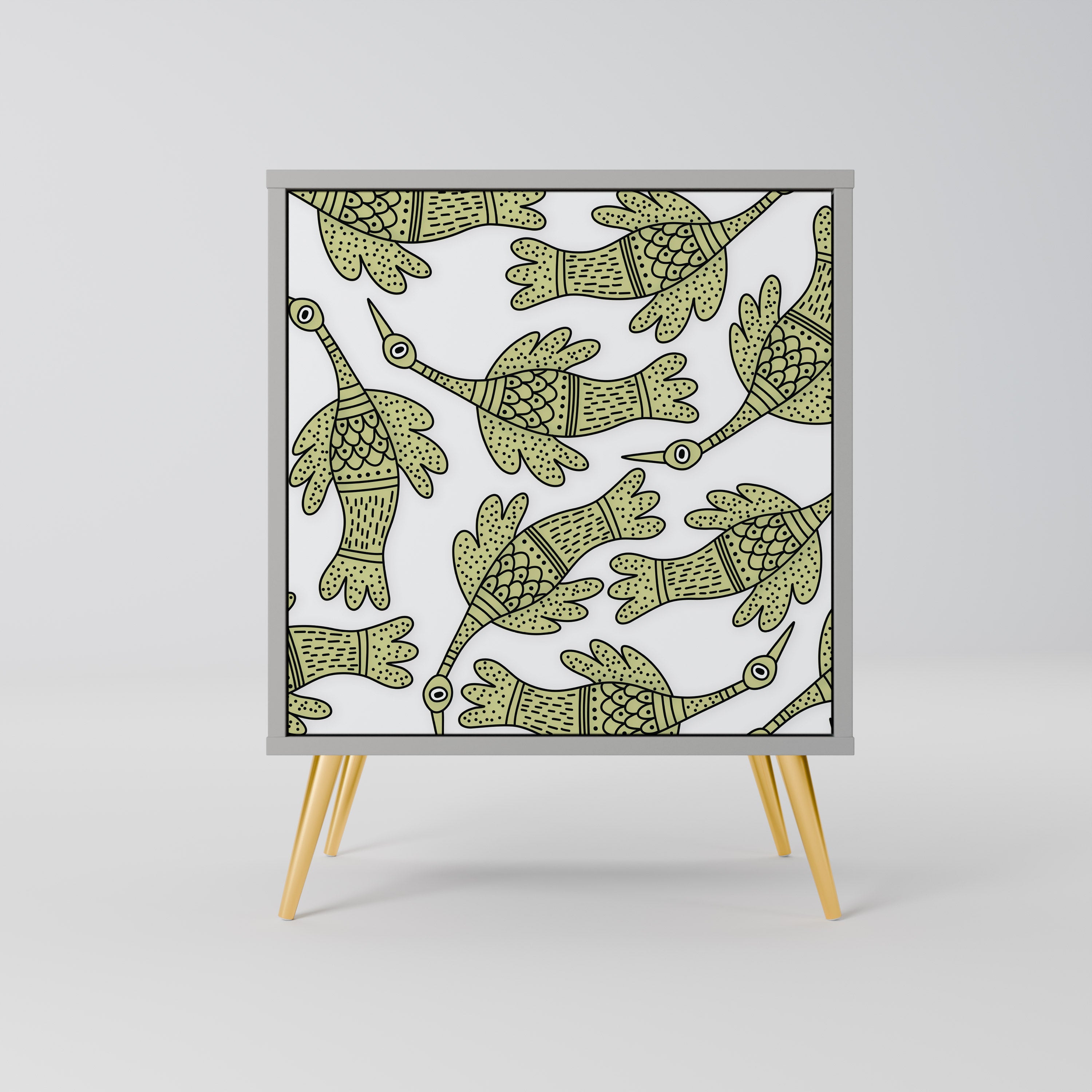 SEEDLING SONGBIRD Komoda 1-drzwiowa korpus Szary