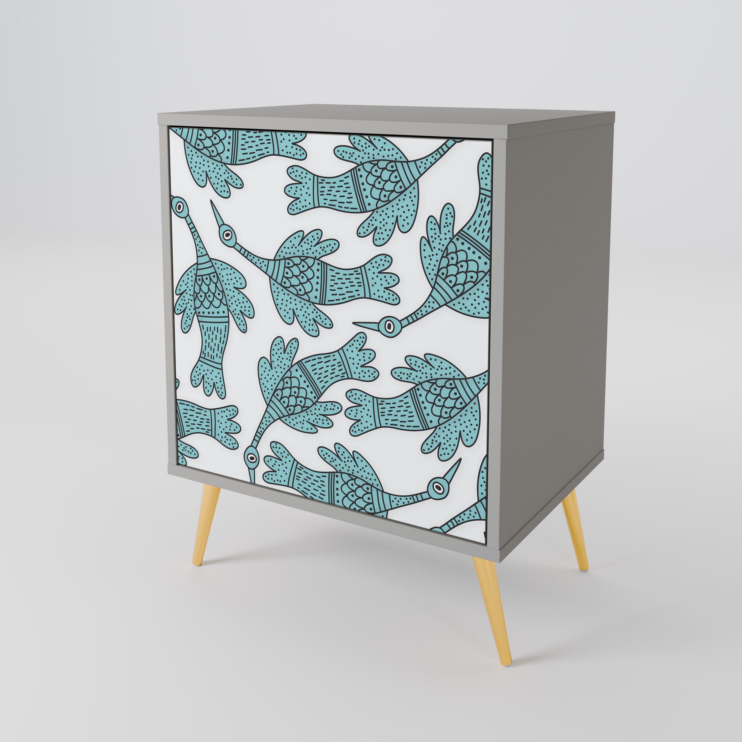 WATERSPOUT SONGIBIRD Komoda 1-drzwiowa korpus Szary