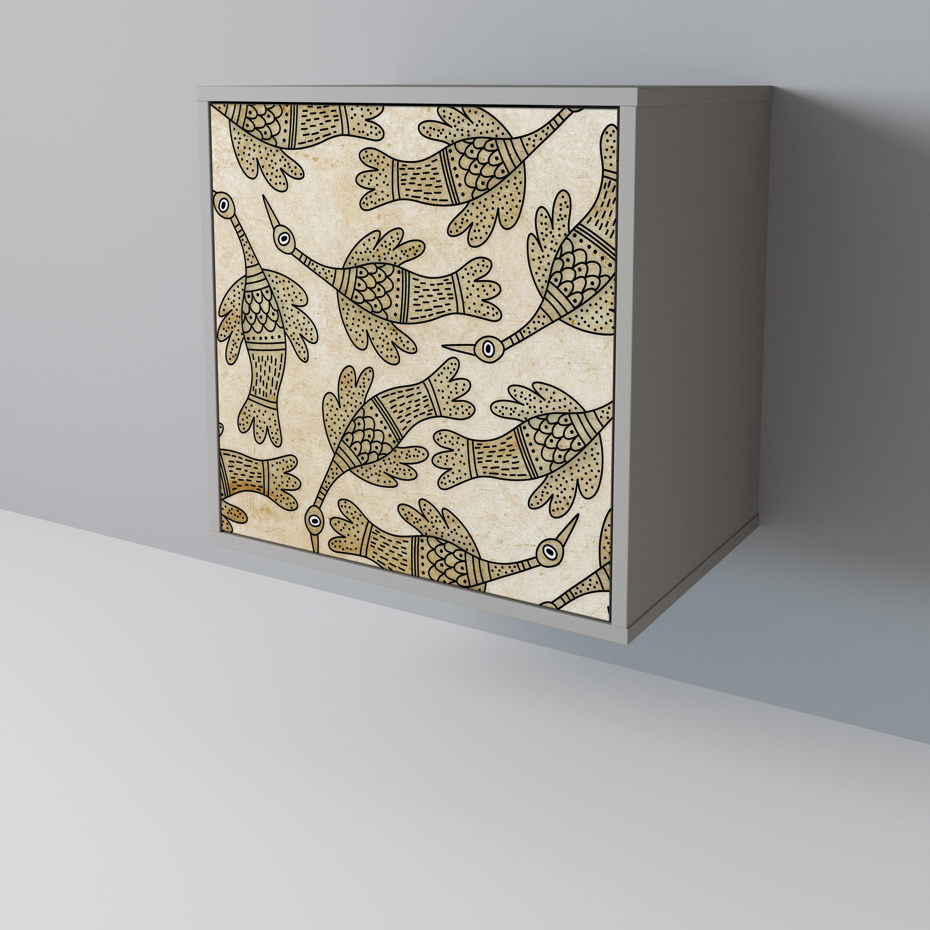 ALMONDINE SONGBIRD Komoda 1-drzwiowa korpus Szary