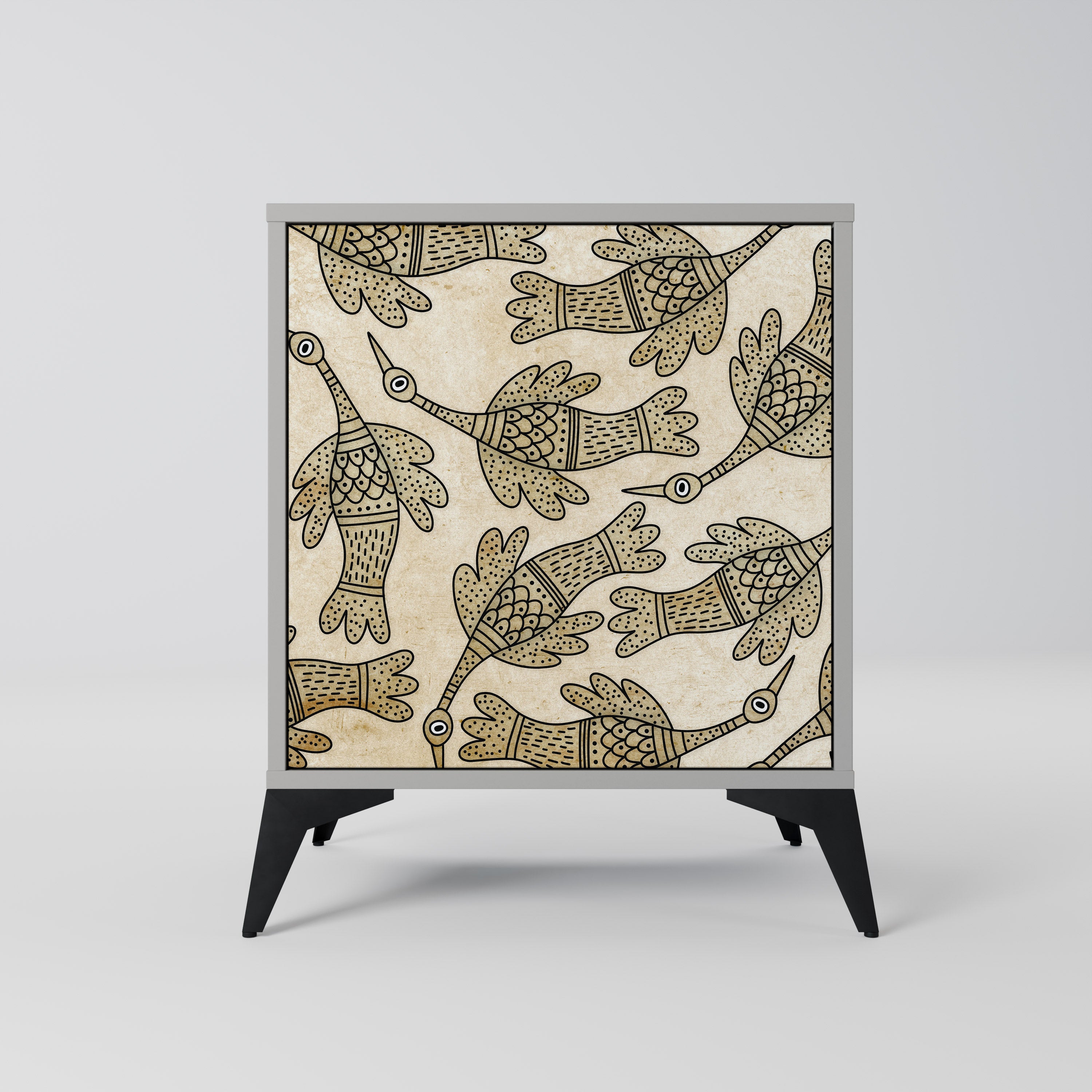 ALMONDINE SONGBIRD Komoda 1-drzwiowa korpus Szary