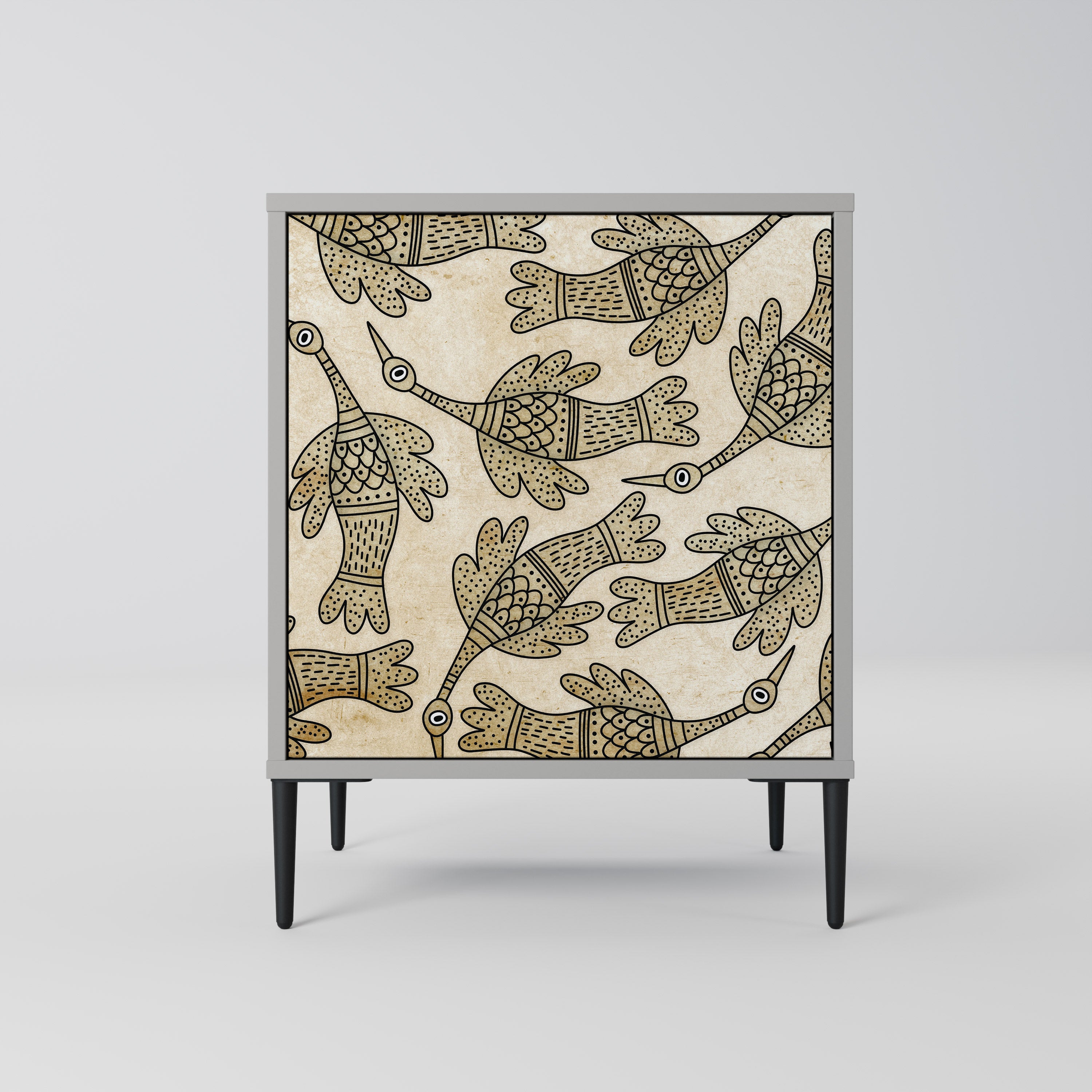 ALMONDINE SONGBIRD Komoda 1-drzwiowa korpus Szary