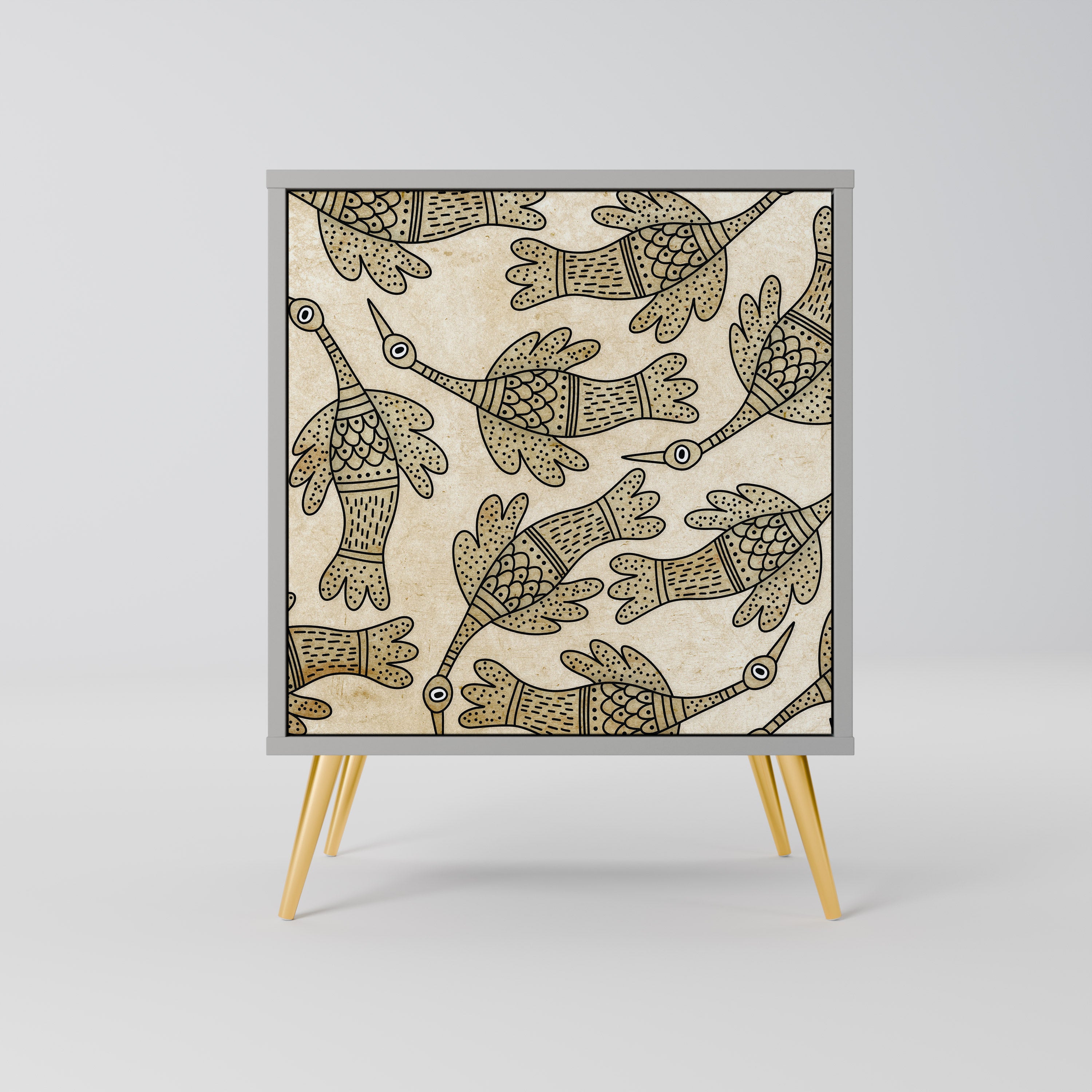 ALMONDINE SONGBIRD Komoda 1-drzwiowa korpus Szary