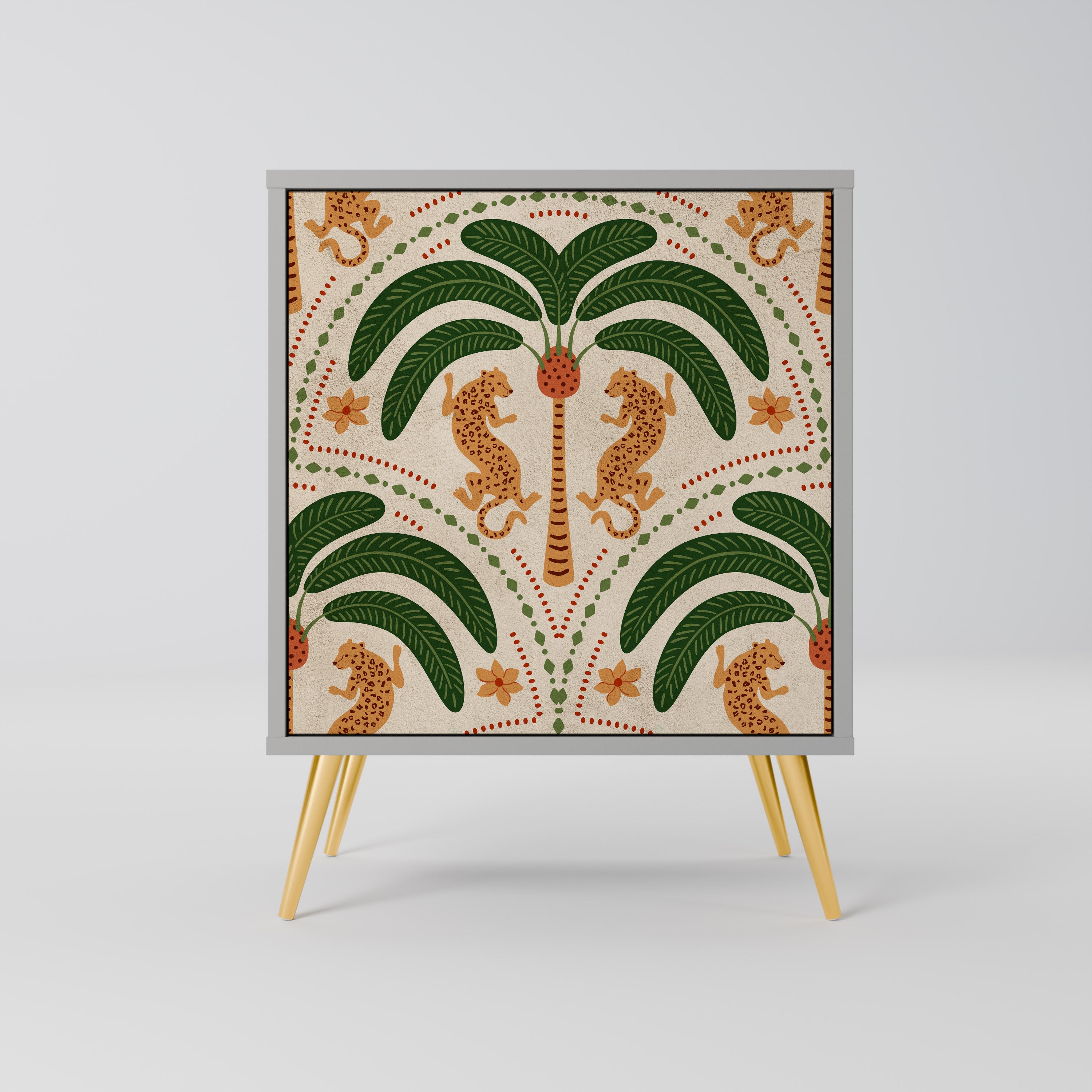 DANCING PREDATORS Komoda 1-drzwiowa korpus Szary