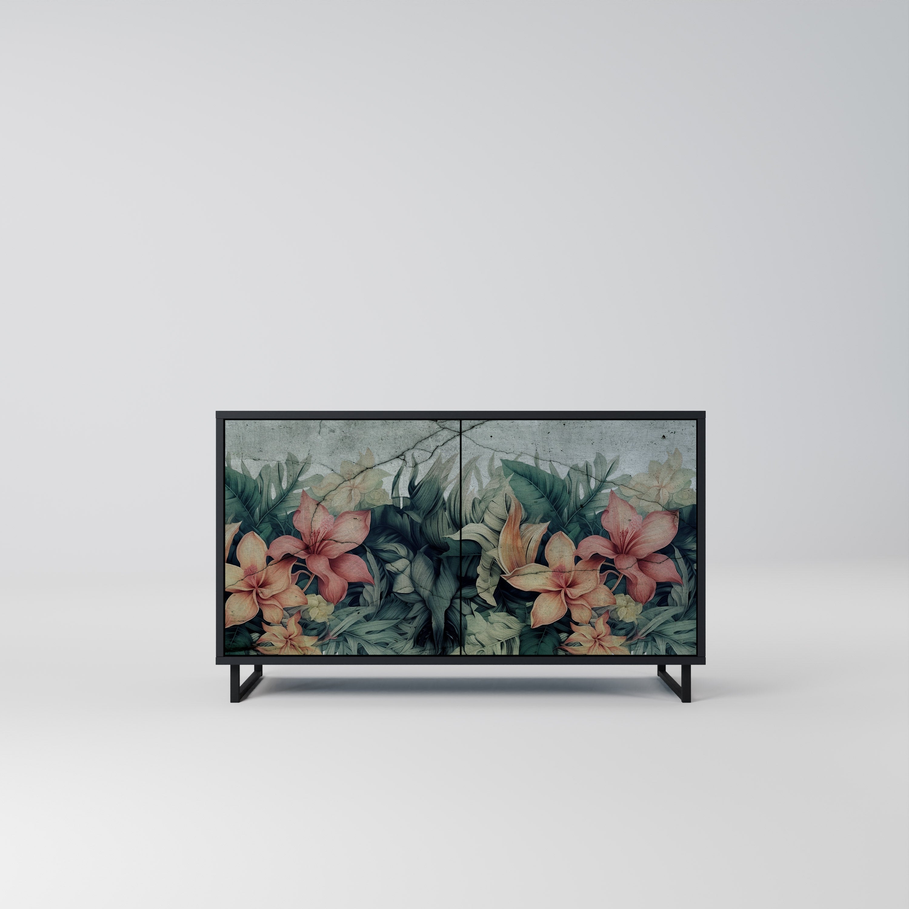 HEAVENLY BLOOM Komoda 2-drzwiowa korpus Czarny