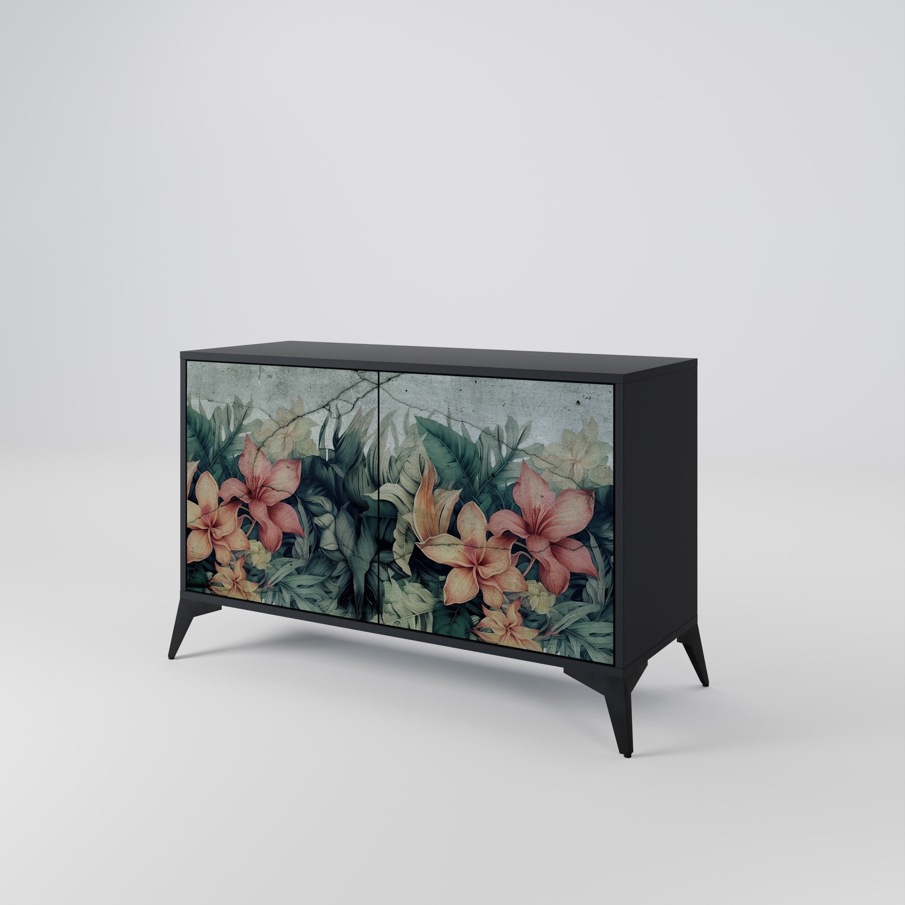 HEAVENLY BLOOM Komoda 2-drzwiowa korpus Czarny