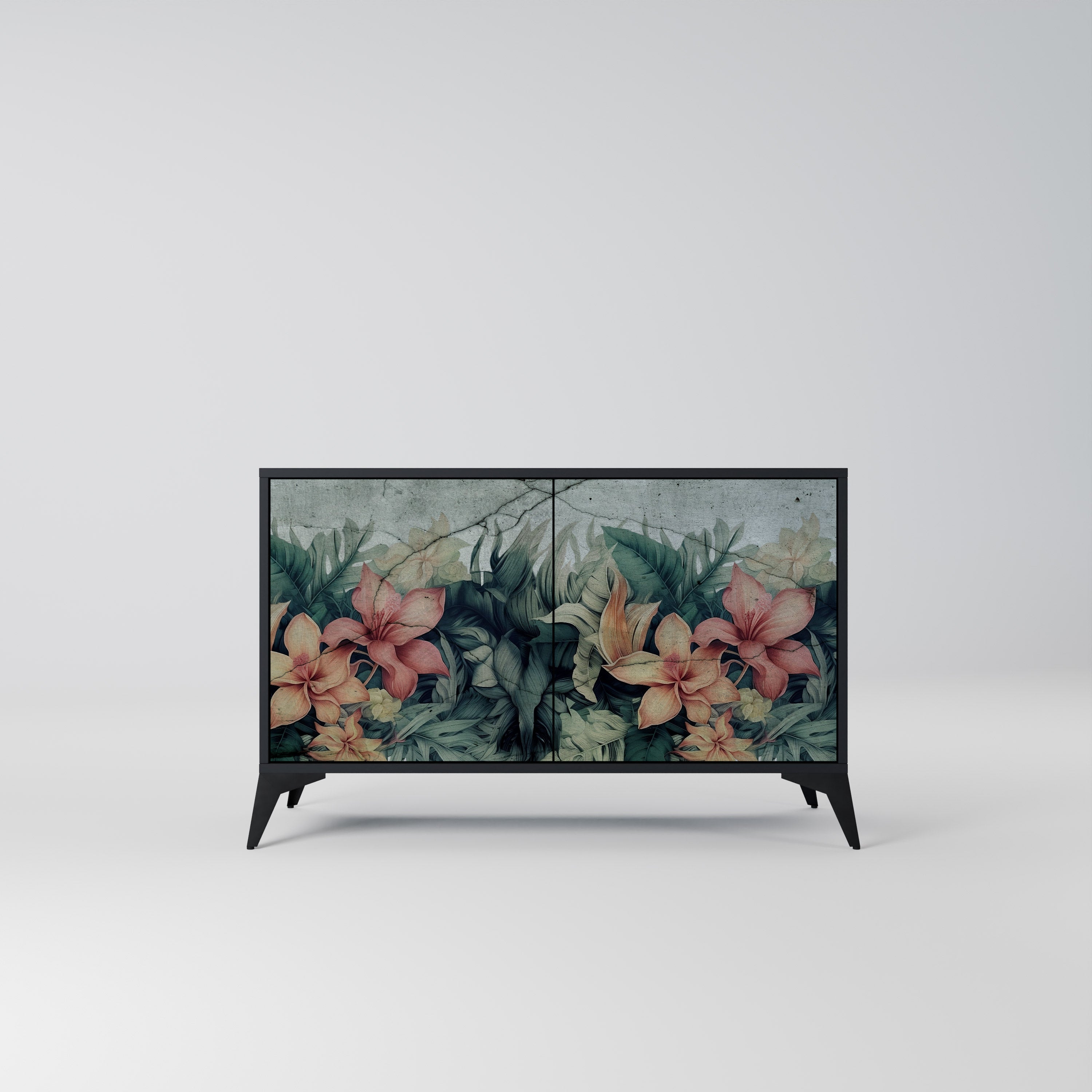 HEAVENLY BLOOM Komoda 2-drzwiowa korpus Czarny