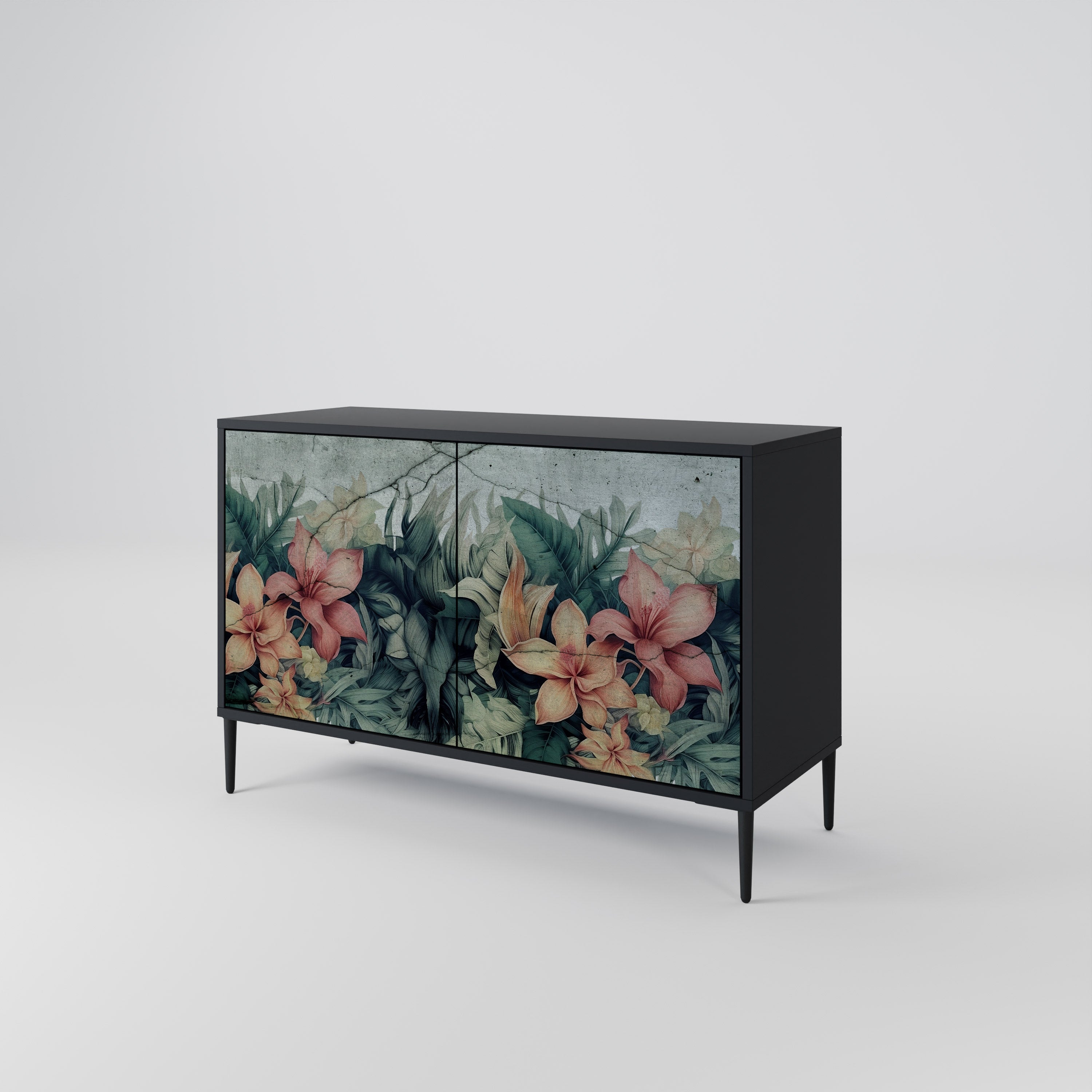 HEAVENLY BLOOM Komoda 2-drzwiowa korpus Czarny