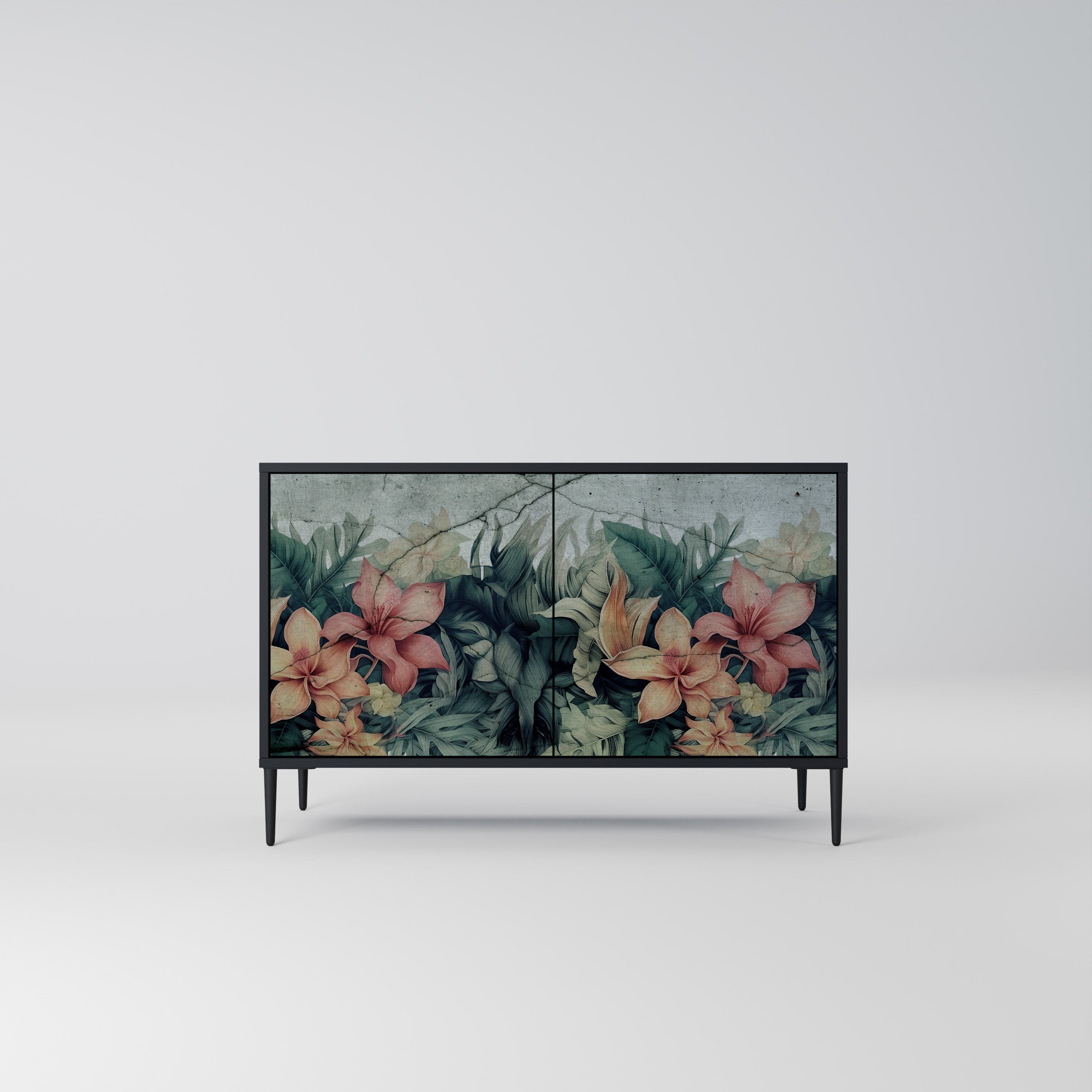 HEAVENLY BLOOM Komoda 2-drzwiowa korpus Czarny