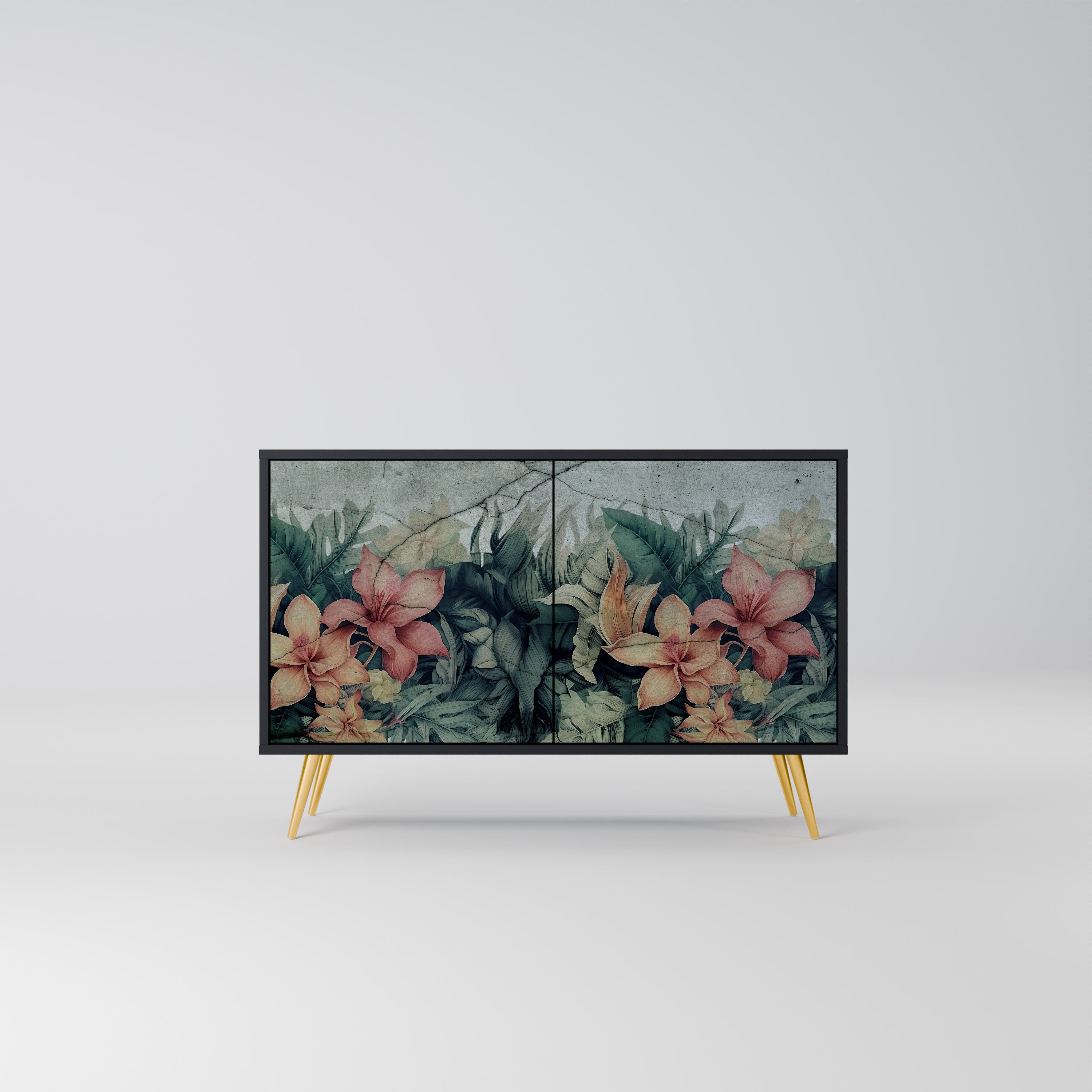 HEAVENLY BLOOM Komoda 2-drzwiowa korpus Czarny