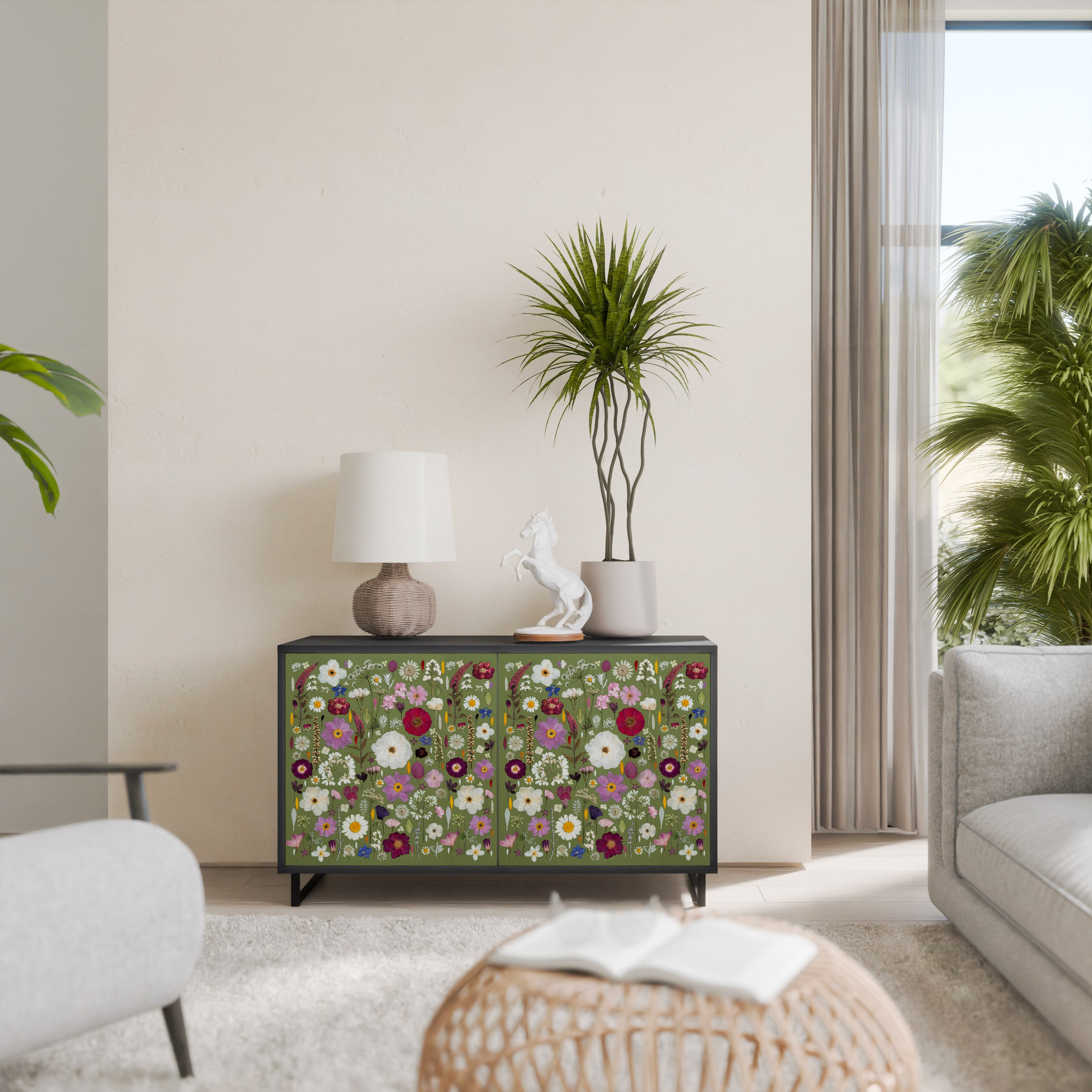 WILD GARDEN Komoda 2-drzwiowa korpus Czarny