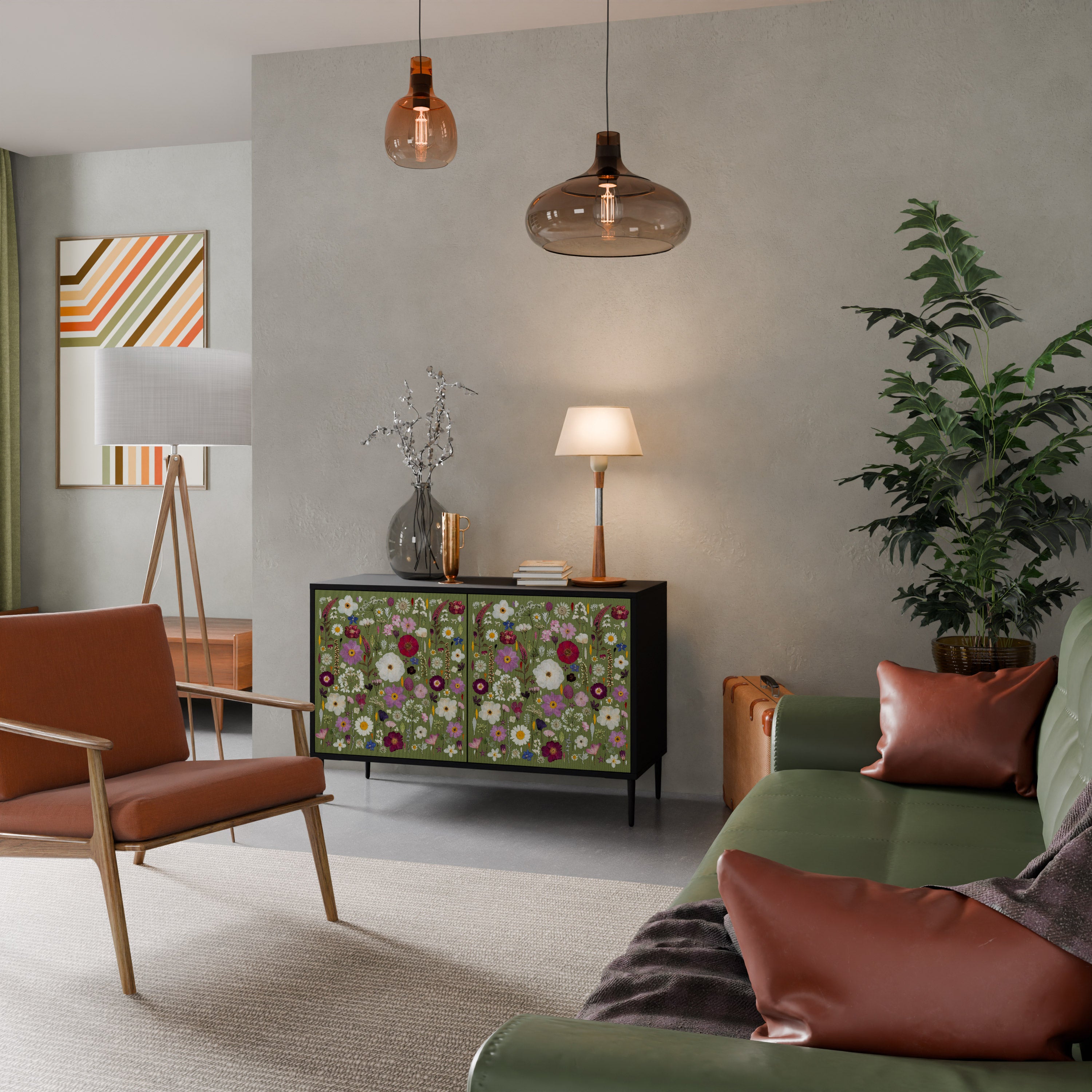 WILD GARDEN Komoda 2-drzwiowa korpus Czarny