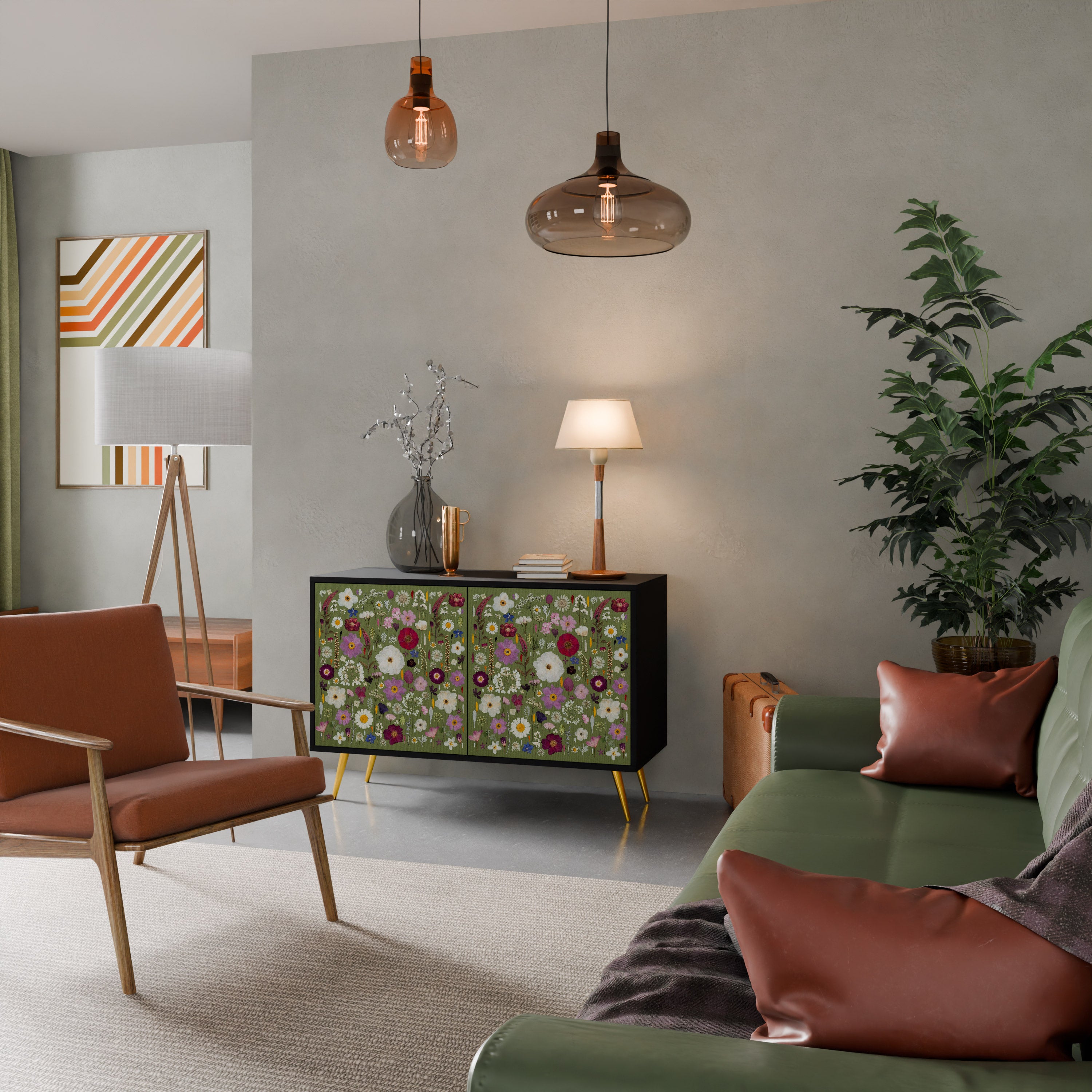 WILD GARDEN Komoda 2-drzwiowa korpus Czarny