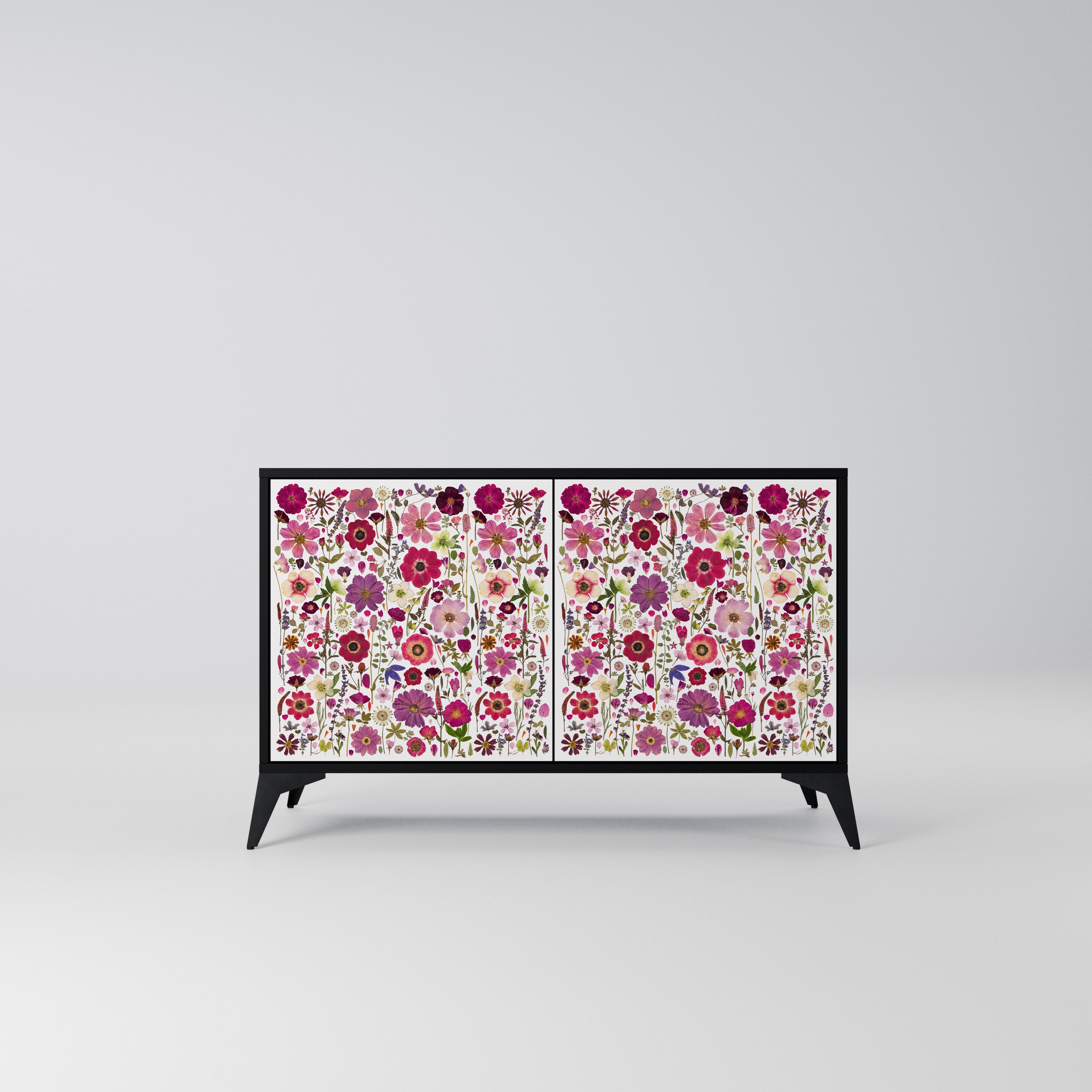 PETAL GARDEN Komoda 2-drzwiowa korpus Czarny