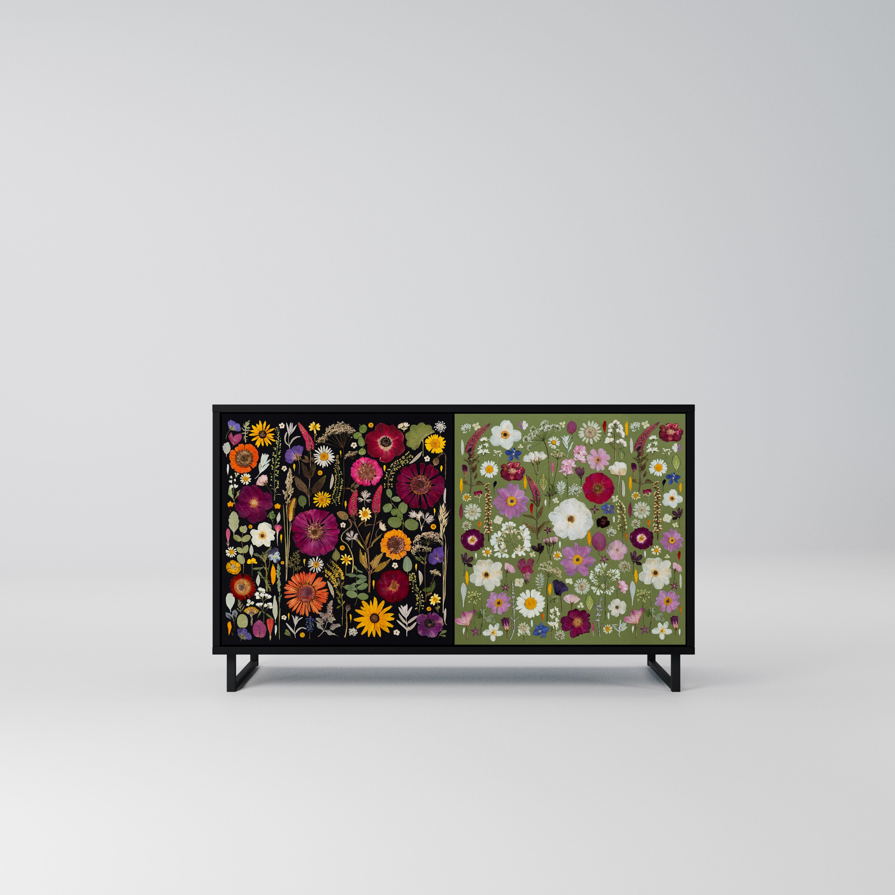 VERDANT GARDEN Komoda 2-drzwiowa korpus Czarny