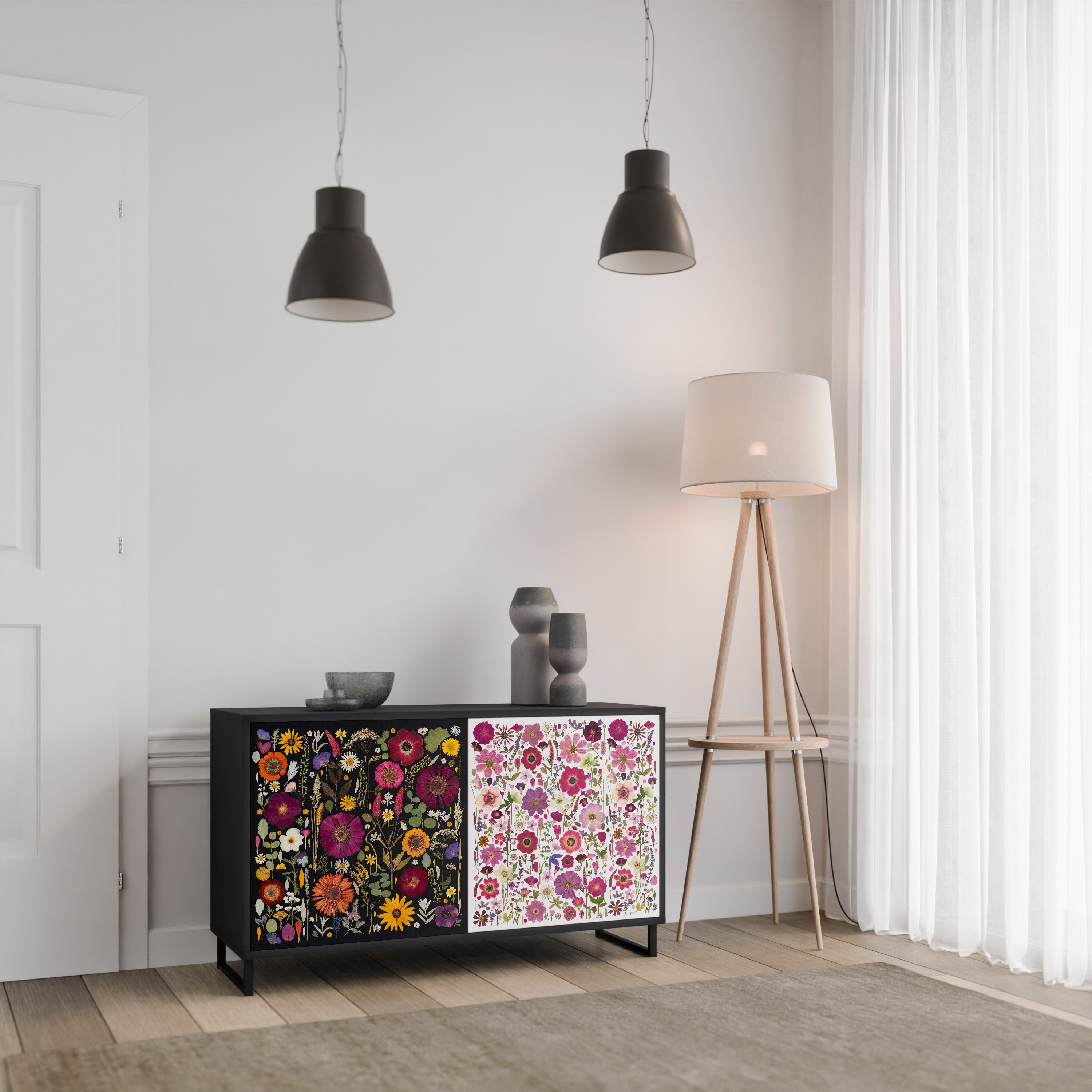 DAYNITE GARDEN Komoda 2-drzwiowa korpus Czarny