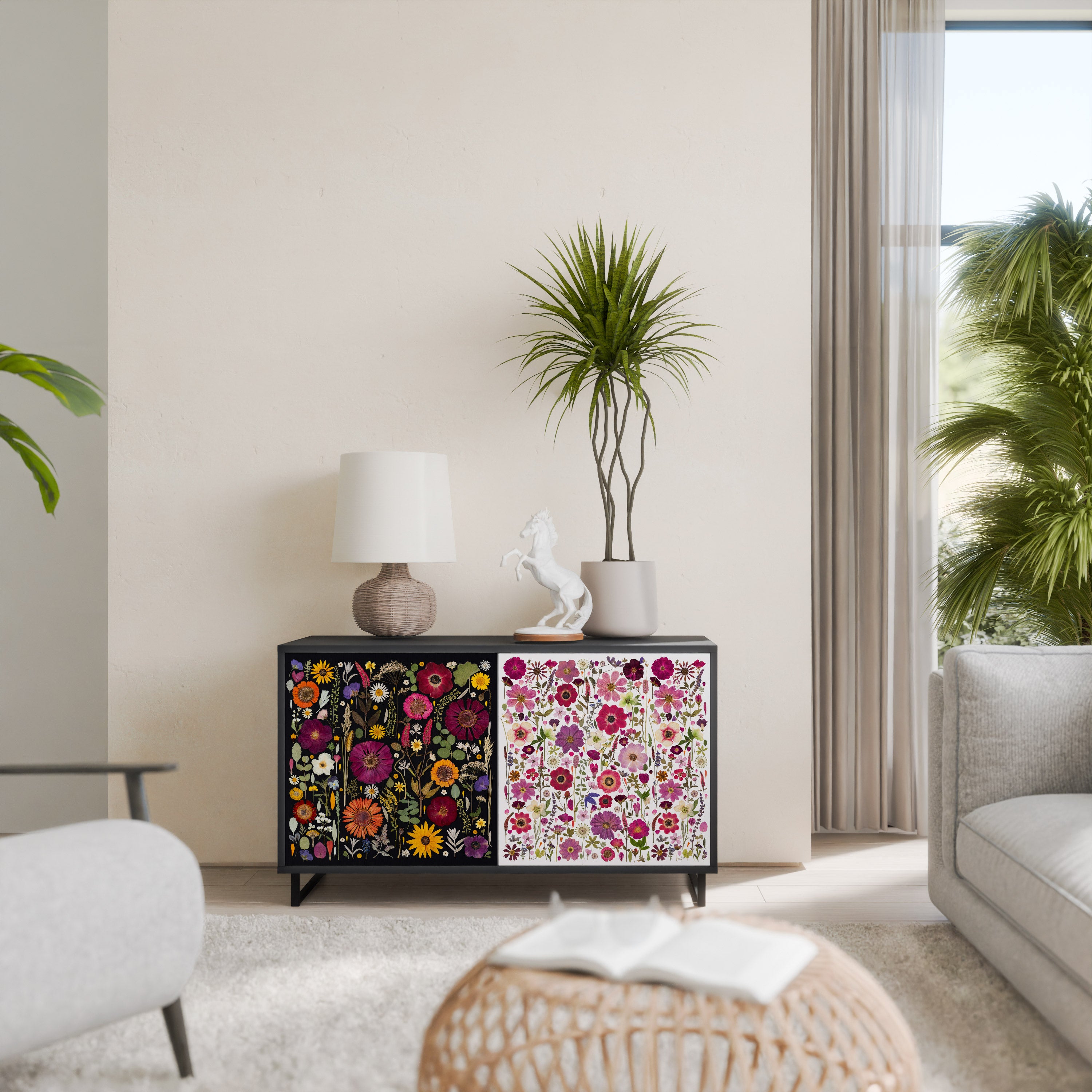 DAYNITE GARDEN Komoda 2-drzwiowa korpus Czarny