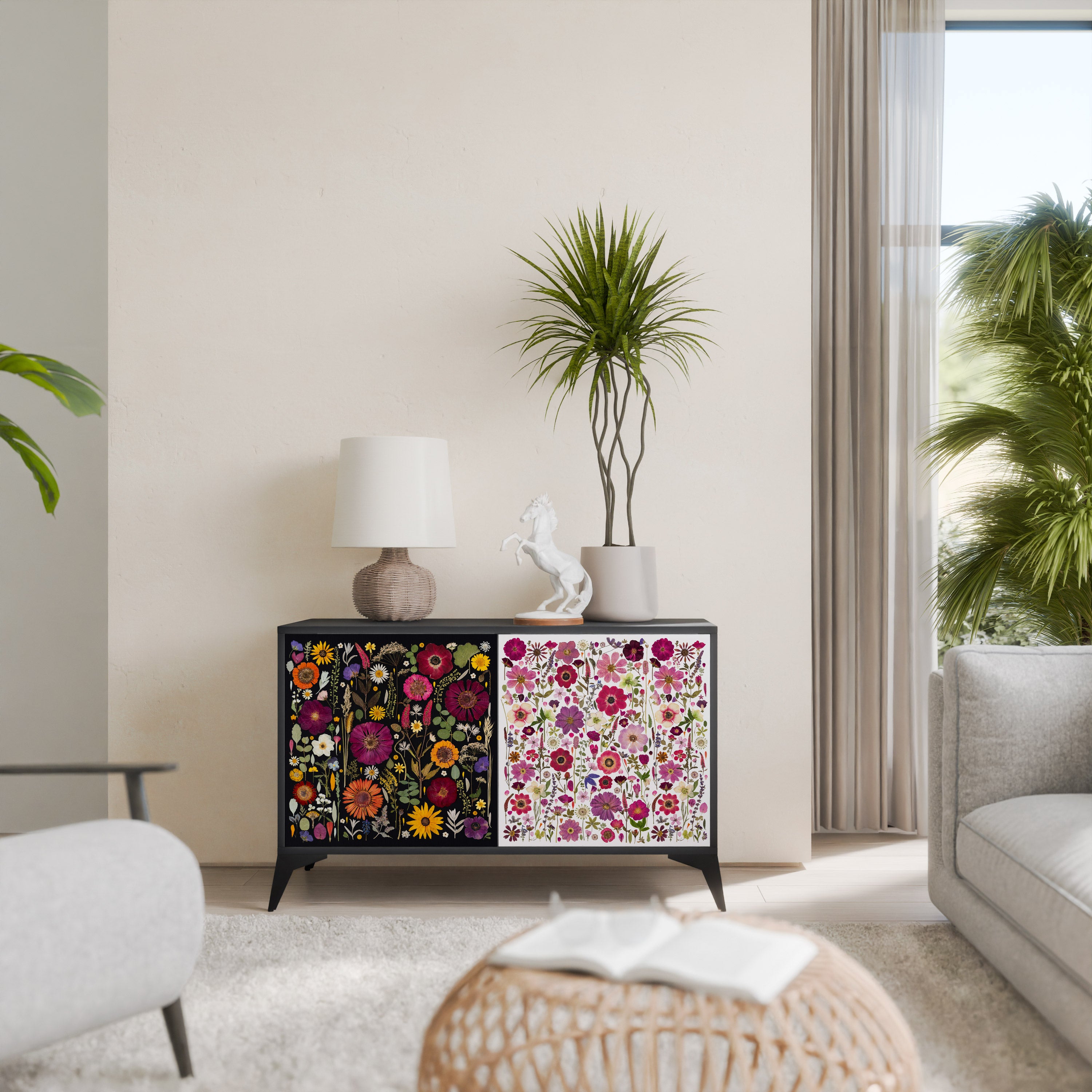 DAYNITE GARDEN Komoda 2-drzwiowa korpus Czarny