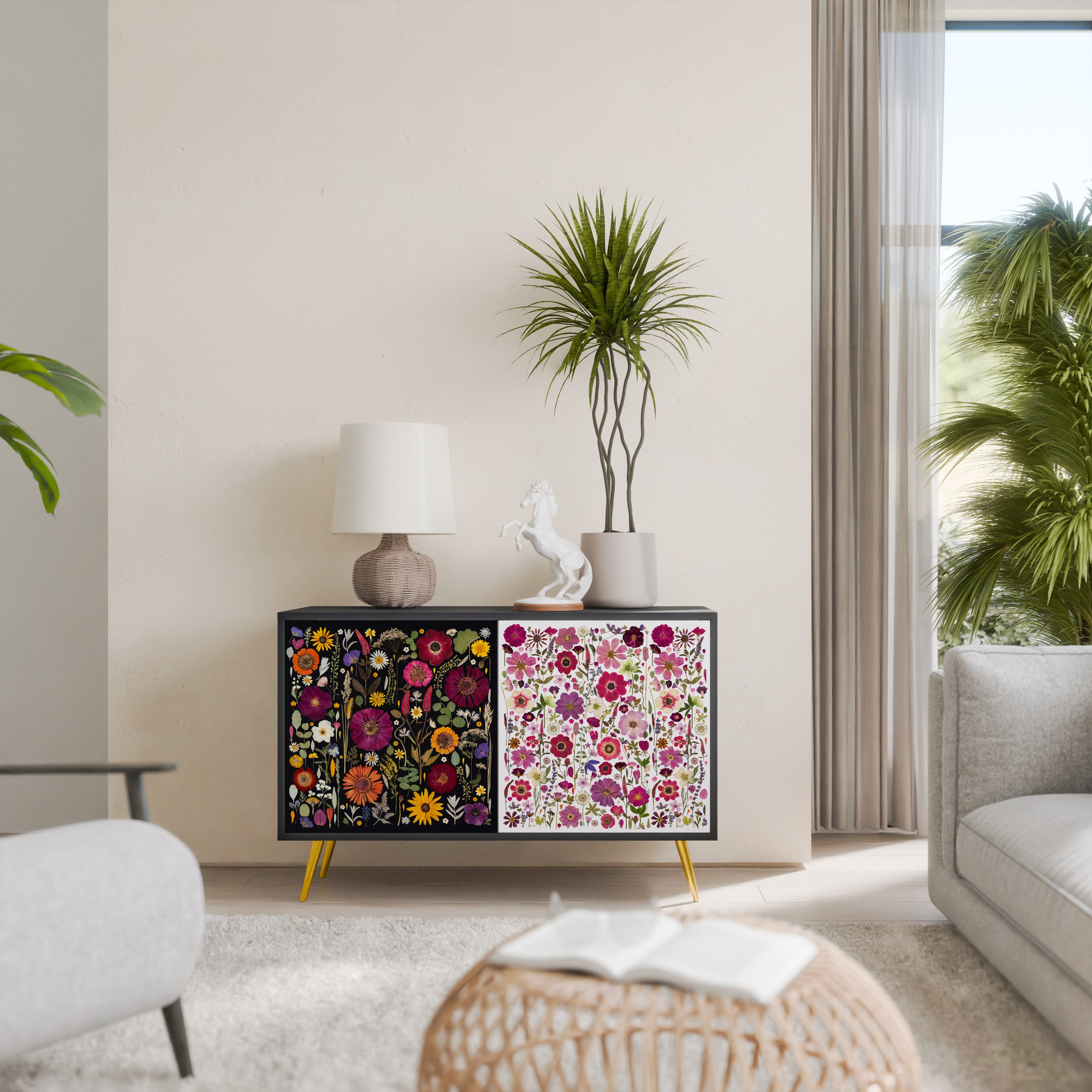 DAYNITE GARDEN Komoda 2-drzwiowa korpus Czarny