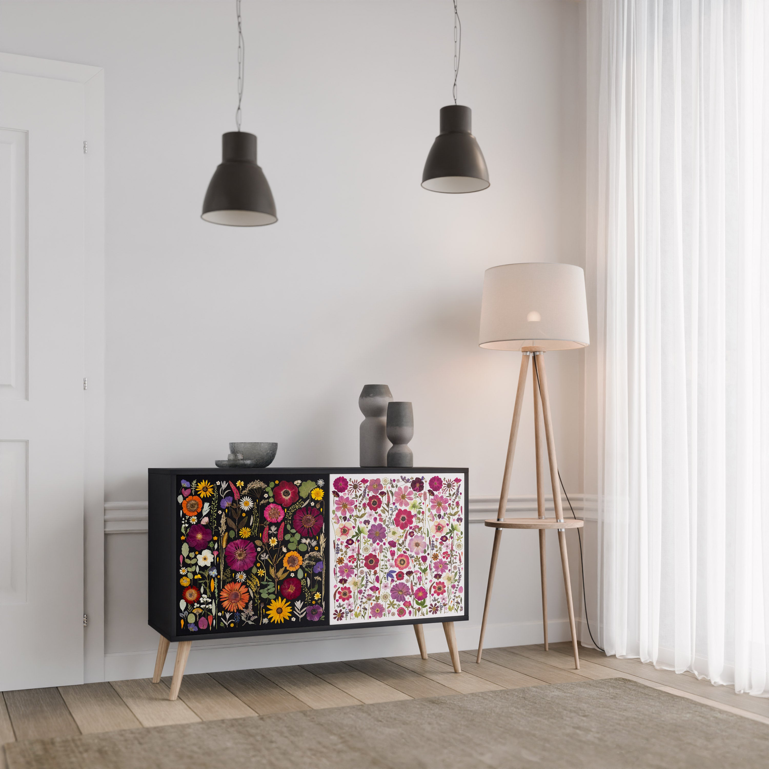 DAYNITE GARDEN Komoda 2-drzwiowa korpus Czarny