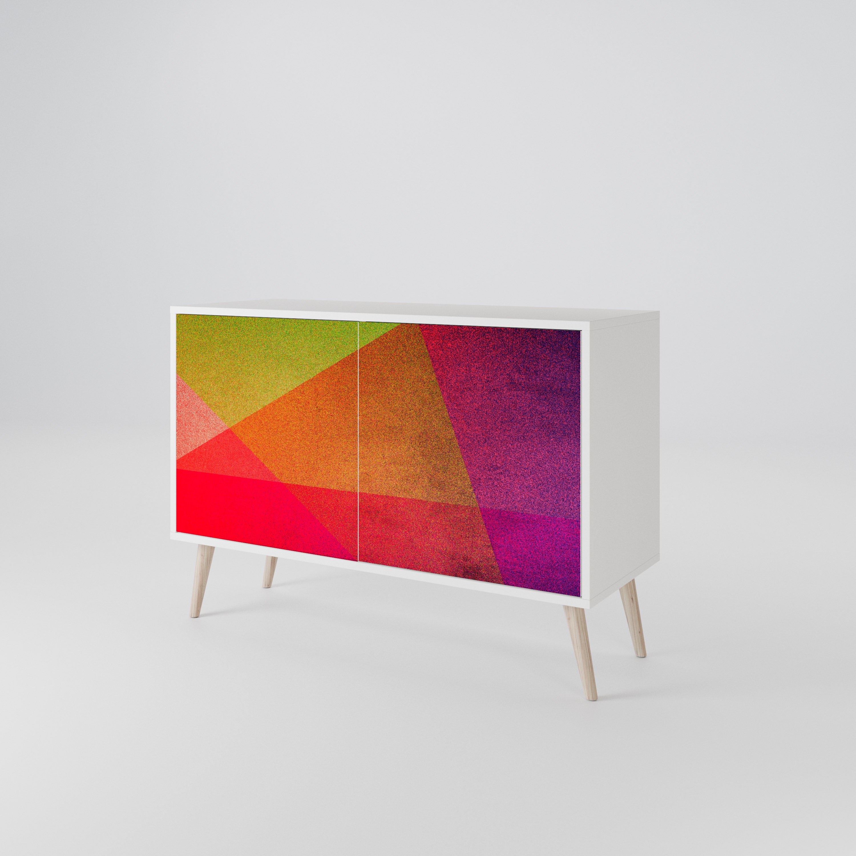 VIVID GEOMETRY Komoda 2-drzwiowa korpus Biały