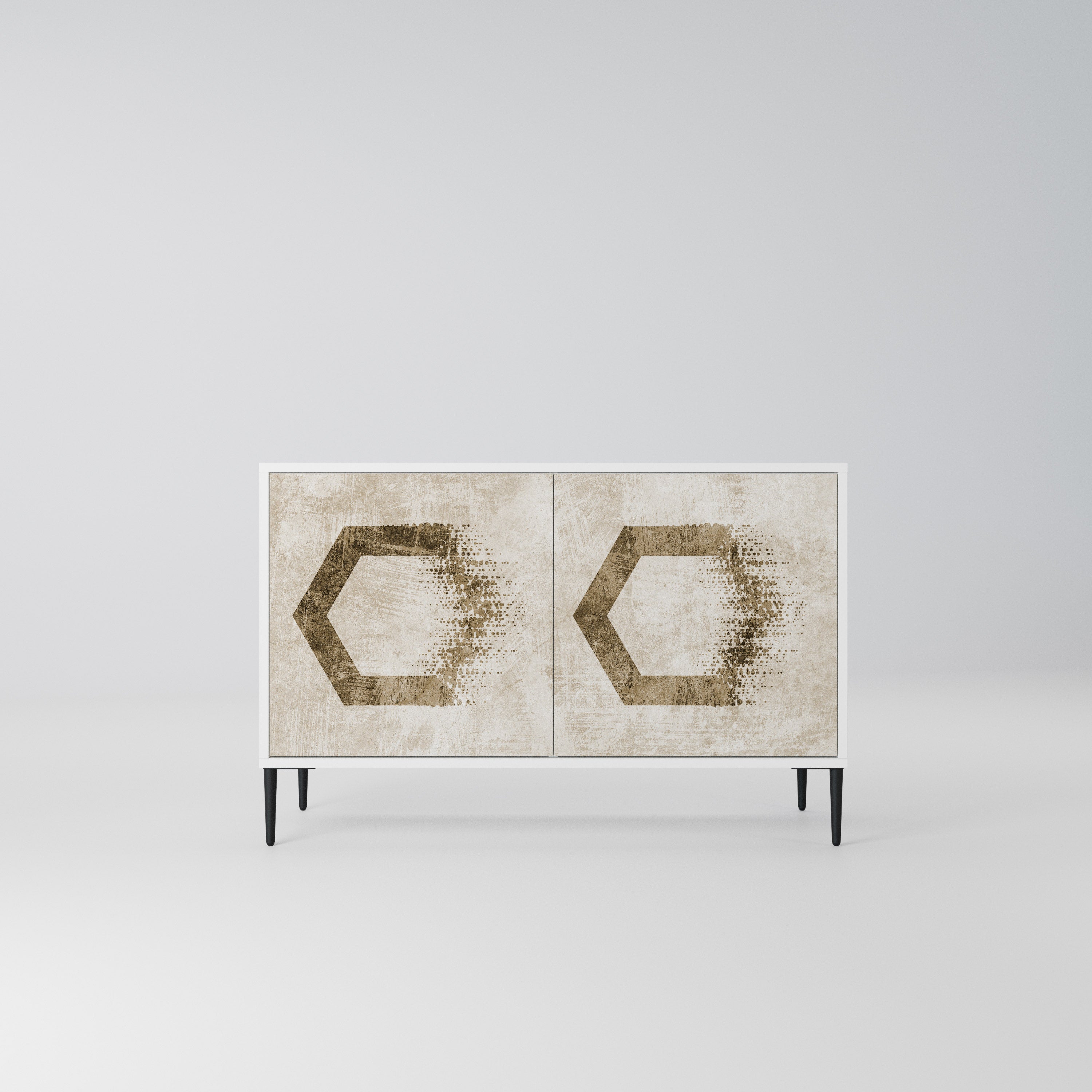 HEXAGONAL SHAPES Komoda 2-drzwiowa korpus Biały