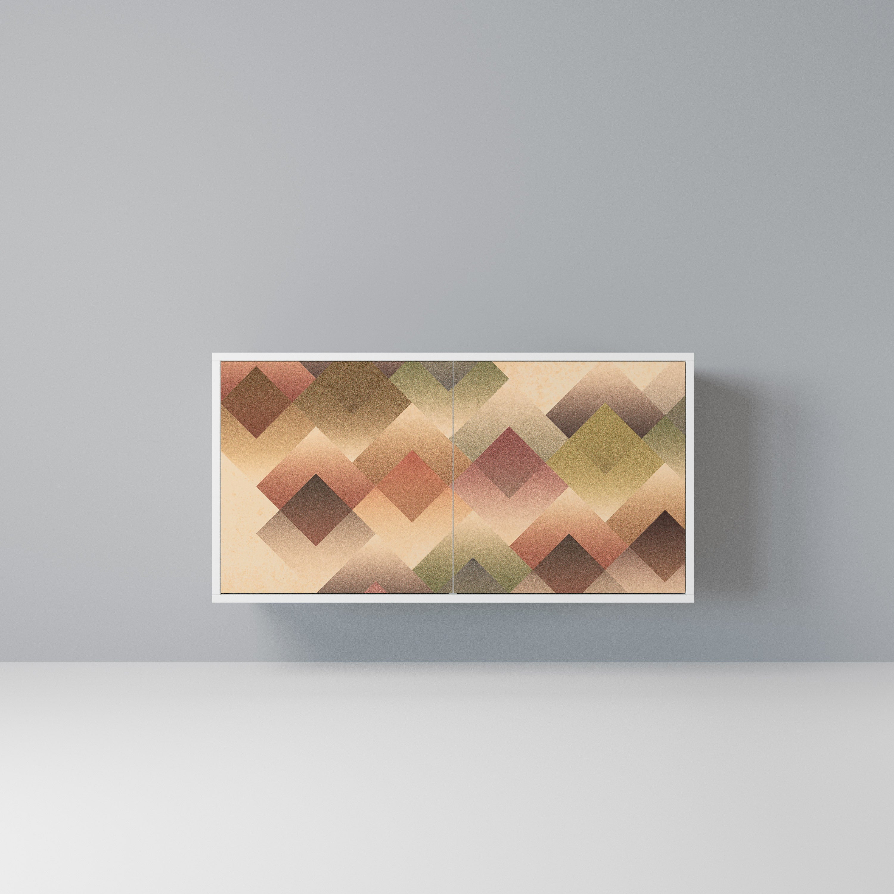 GEOMETRIC FUSION Komoda 2-drzwiowa korpus Biały