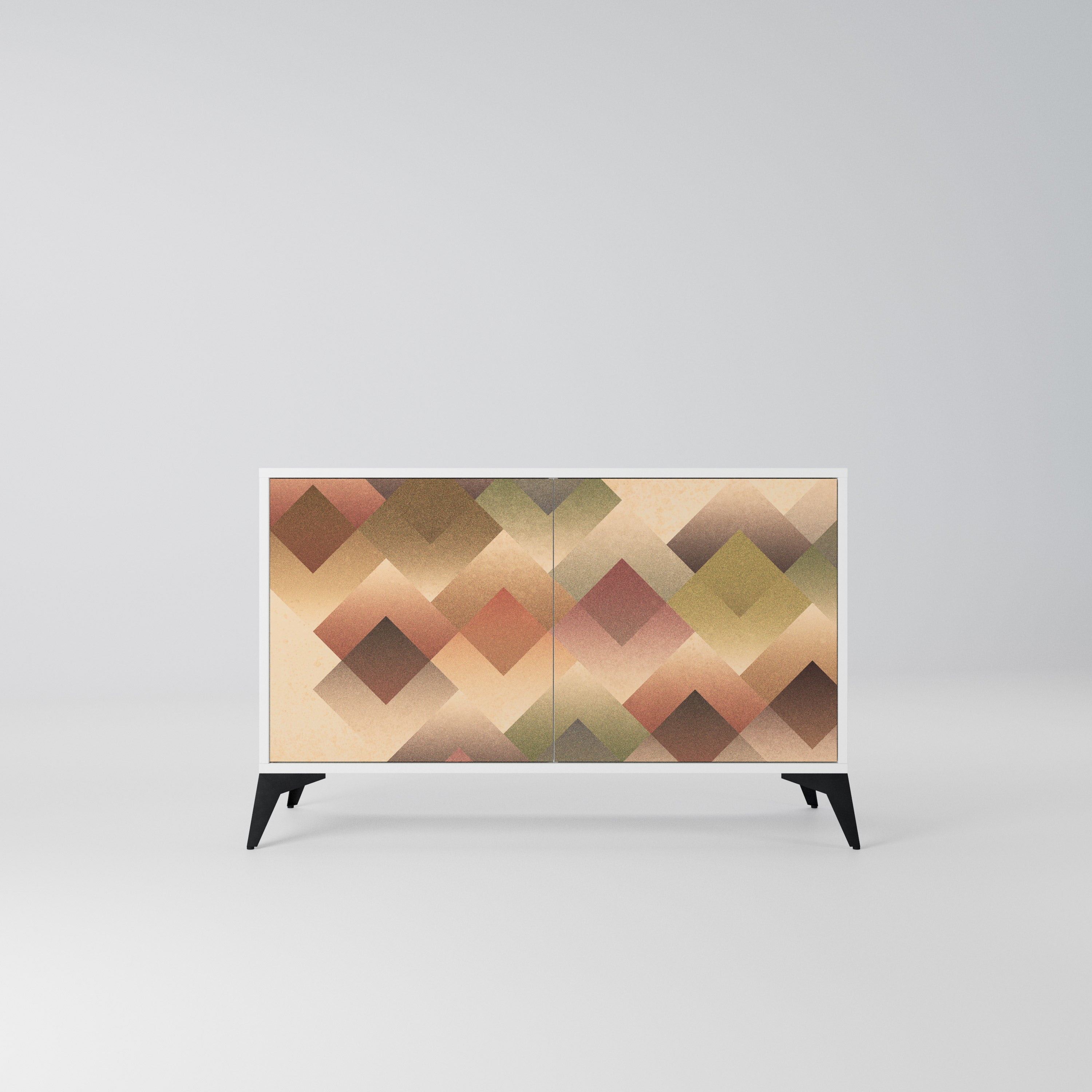 GEOMETRIC FUSION Komoda 2-drzwiowa korpus Biały