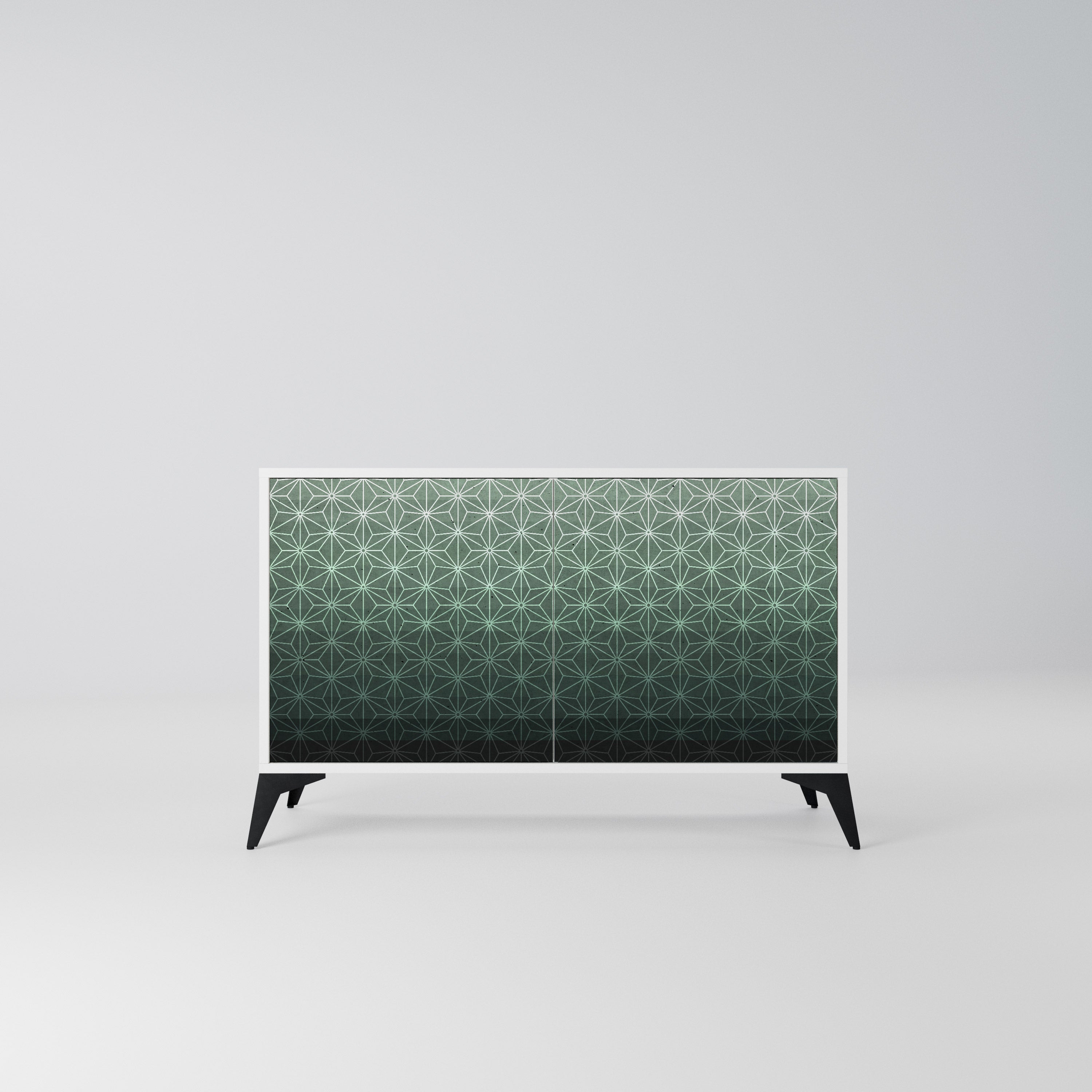 ORNAMENTAL GLIMMER Komoda 2-drzwiowa korpus Biały
