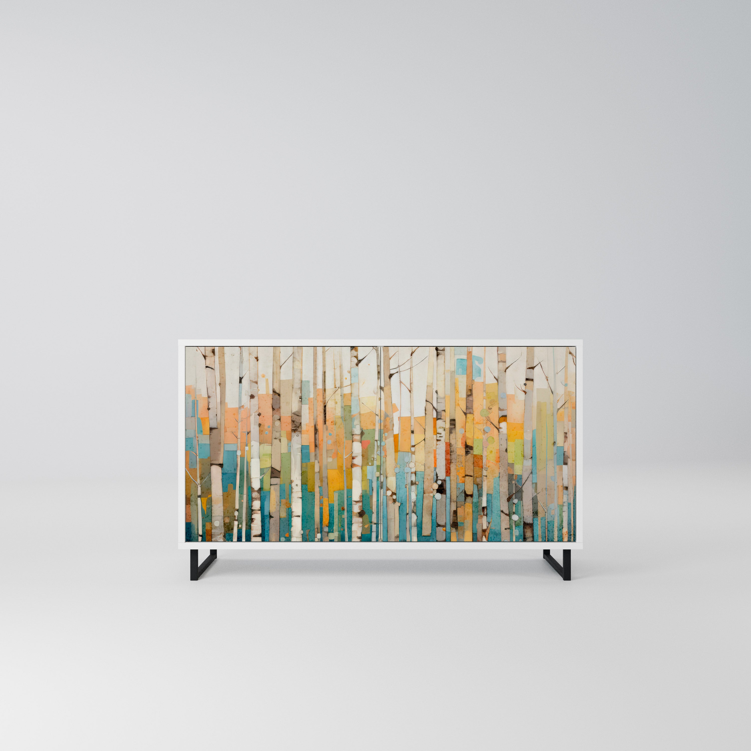 BIRCH KALEIDOSCOPE Komoda 2-drzwiowa korpus Biały