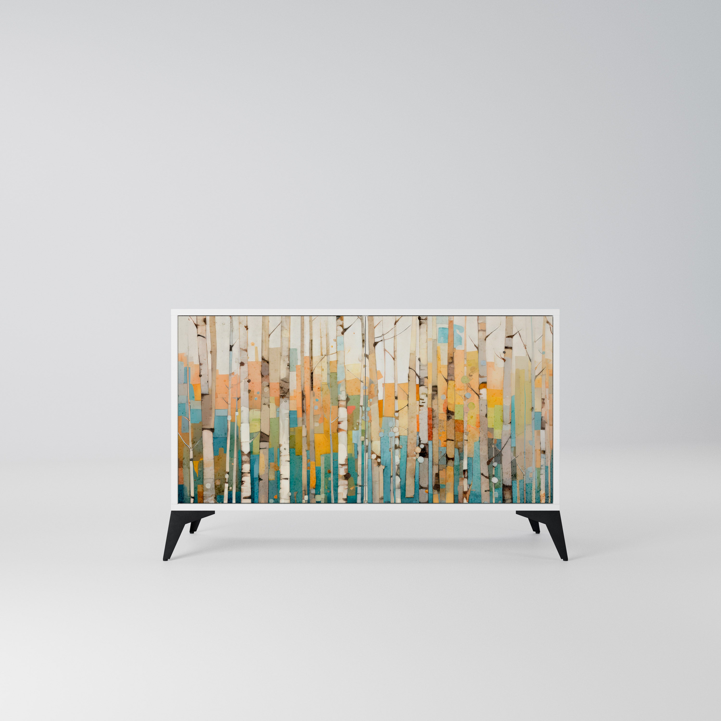 BIRCH KALEIDOSCOPE Komoda 2-drzwiowa korpus Biały