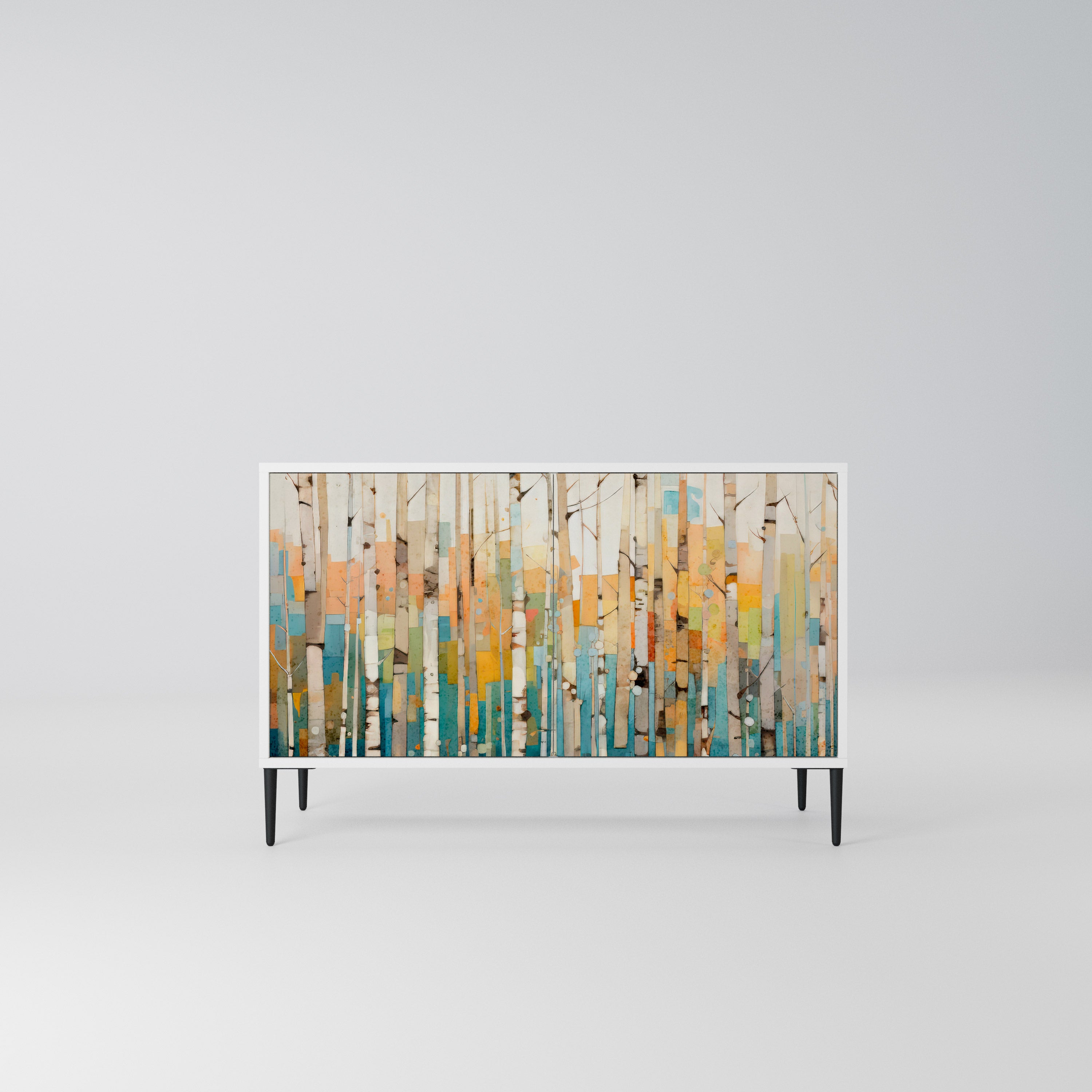 BIRCH KALEIDOSCOPE Komoda 2-drzwiowa korpus Biały