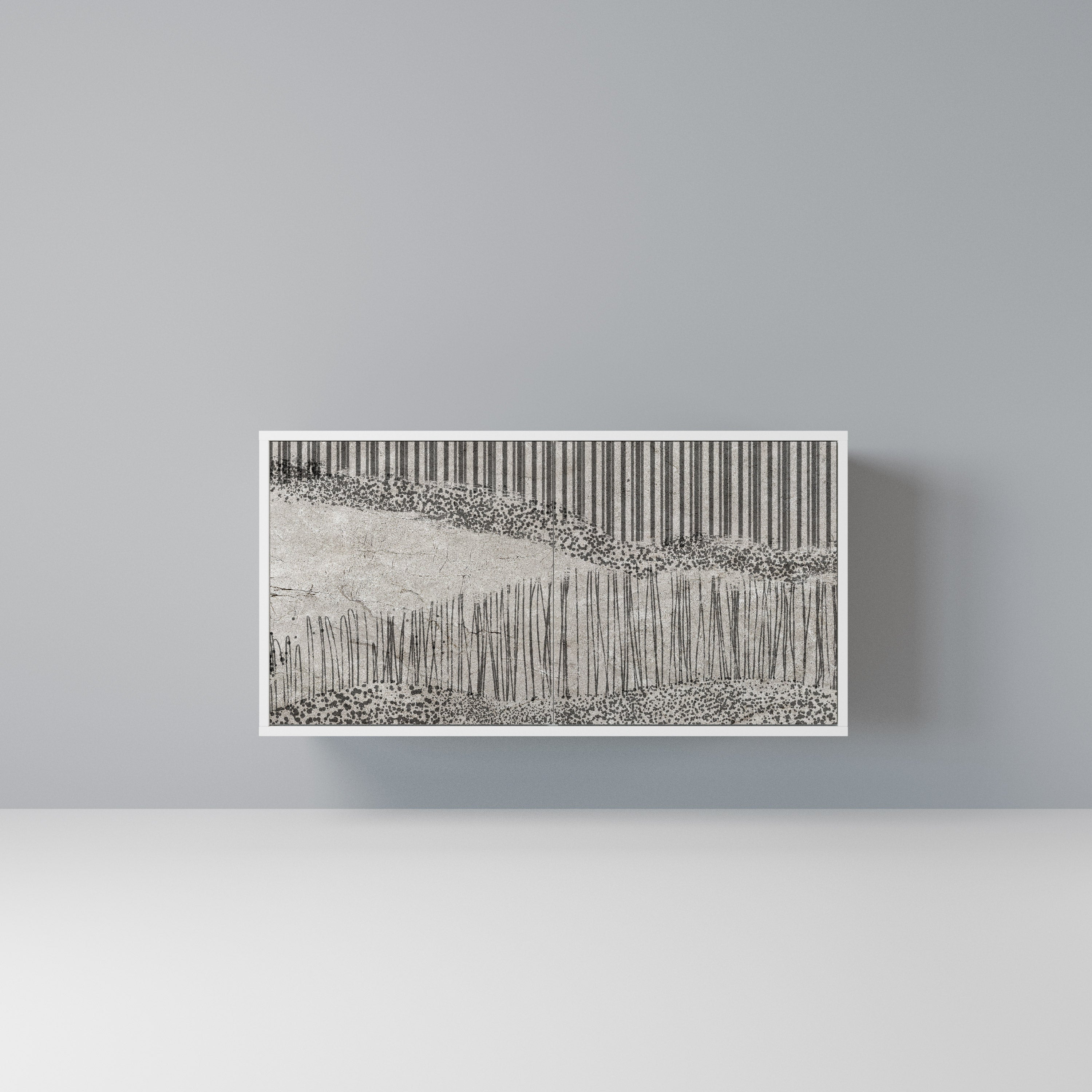 GRAIN LINES Komoda 2-drzwiowa korpus Biały