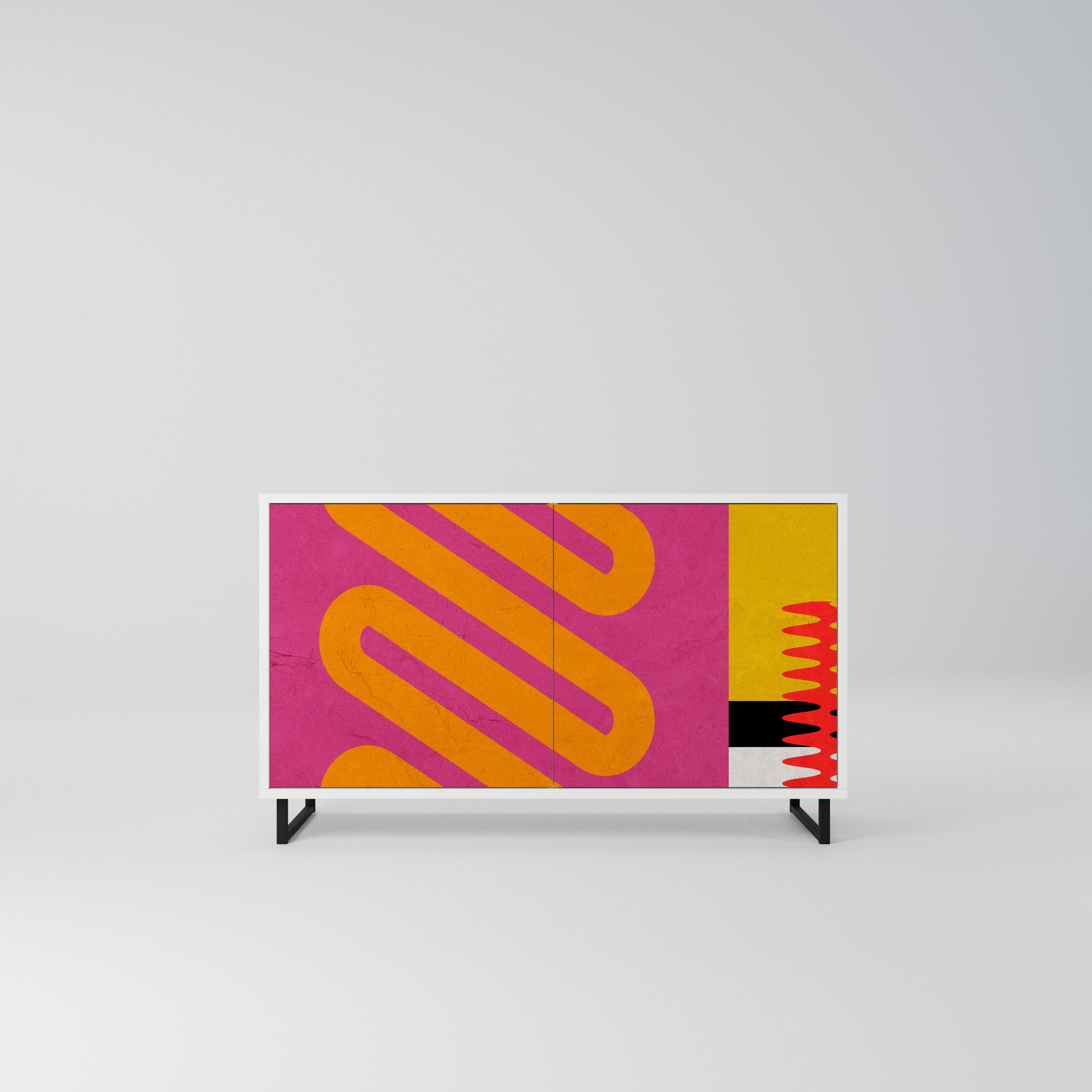 VIVID ART Komoda 2-drzwiowa korpus Biały
