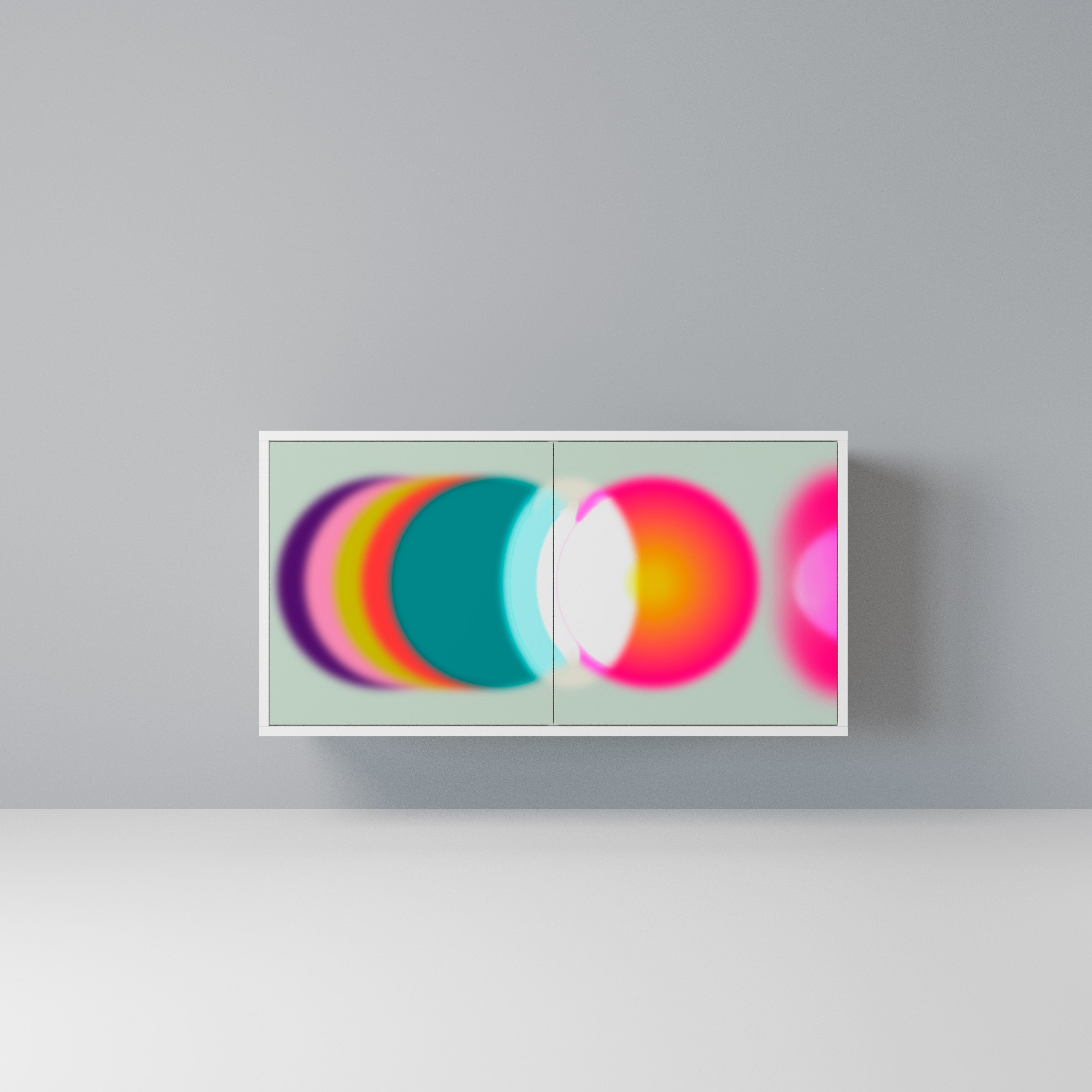 SYMPHONY OF COLORS Komoda 2-drzwiowa korpus Biały
