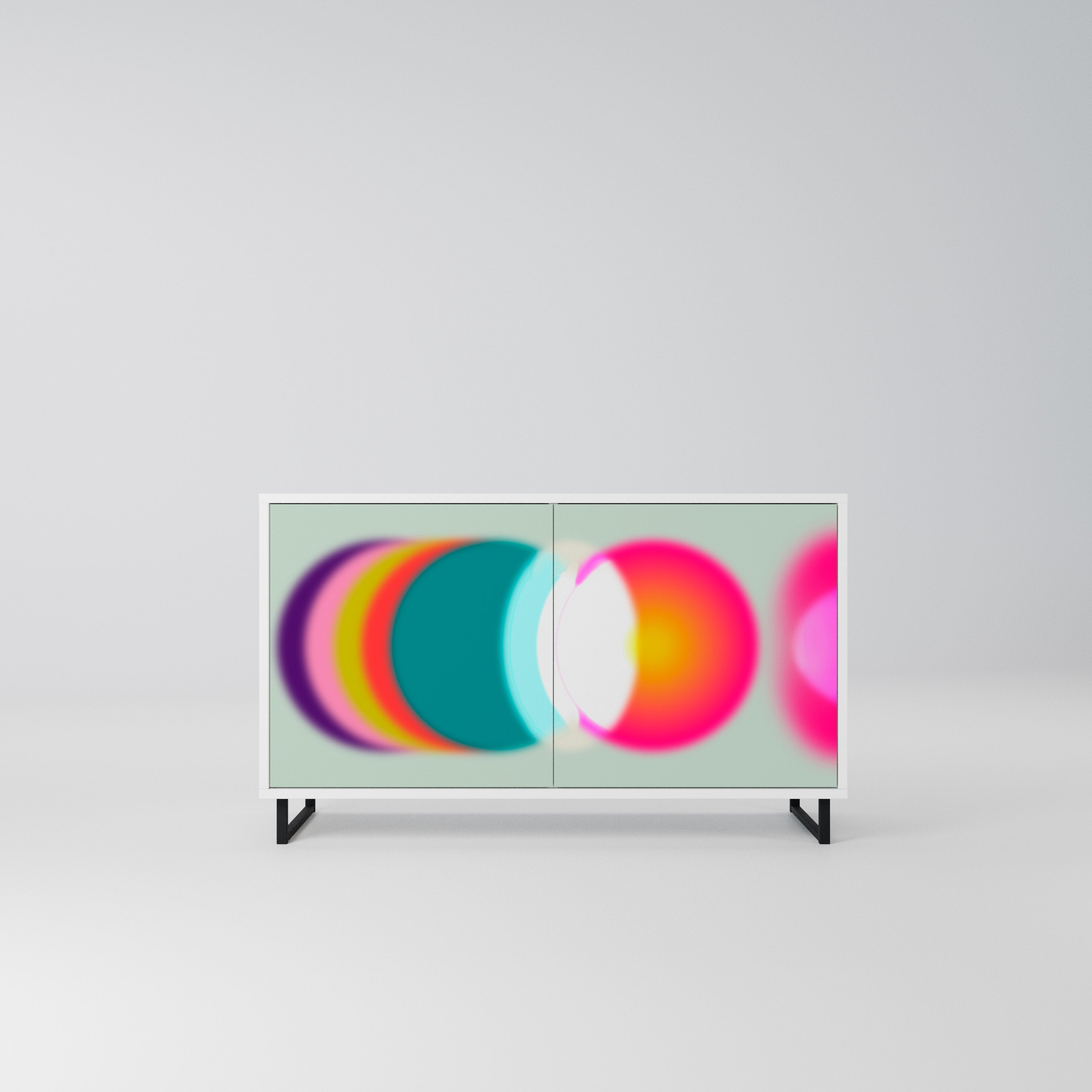 SYMPHONY OF COLORS Komoda 2-drzwiowa korpus Biały