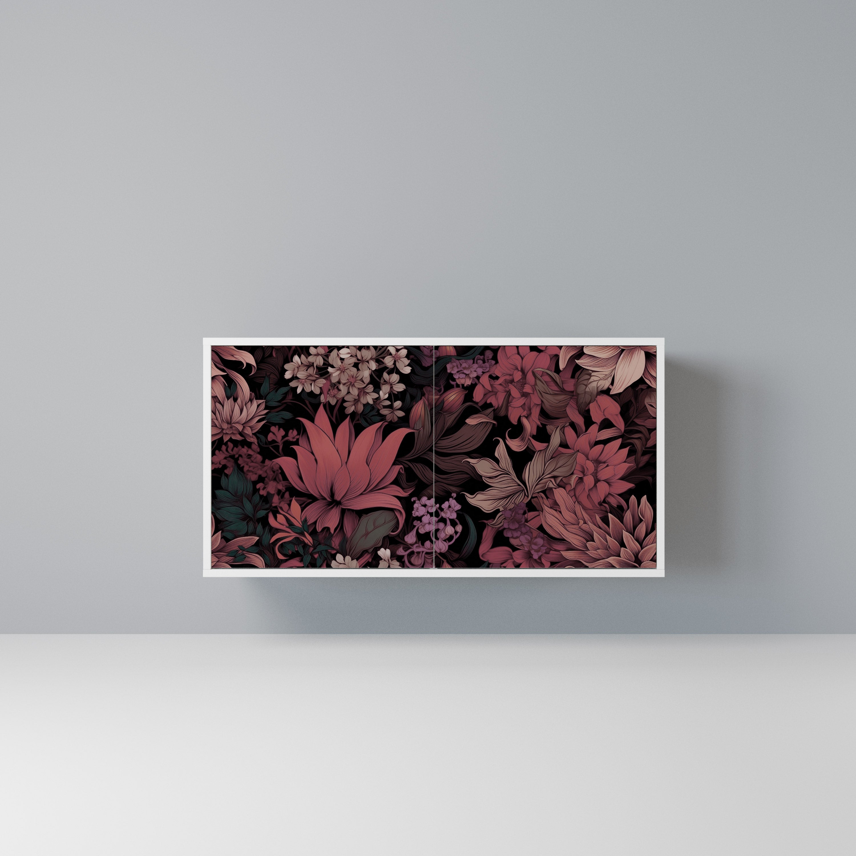 FLORAL WHISPER Komoda 2-drzwiowa korpus Biały