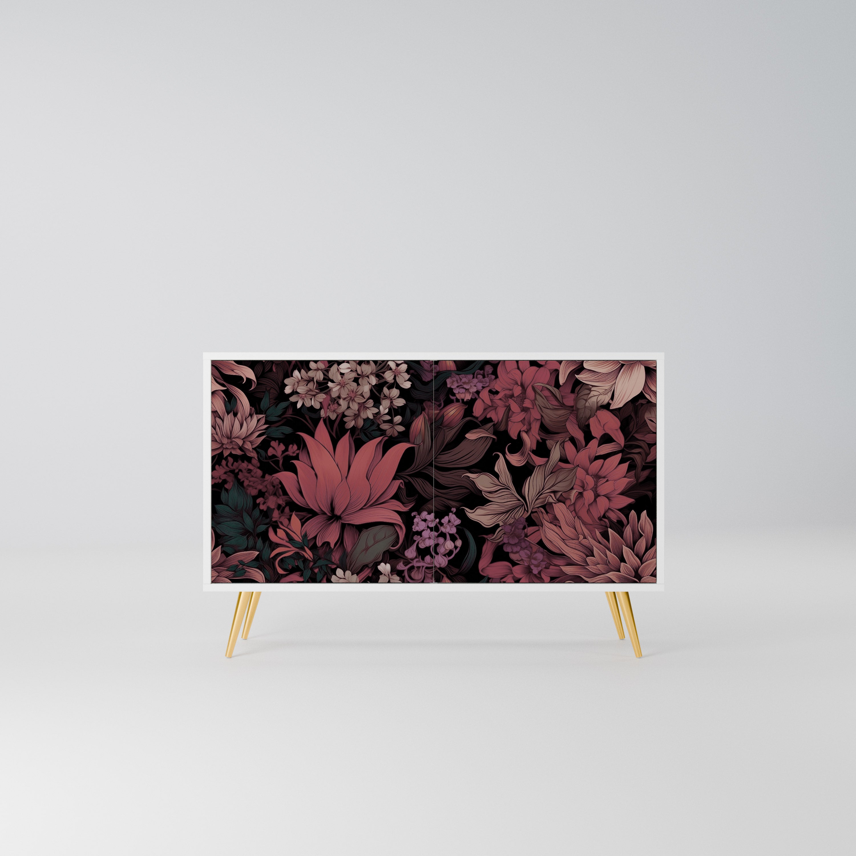 FLORAL WHISPER Komoda 2-drzwiowa korpus Biały