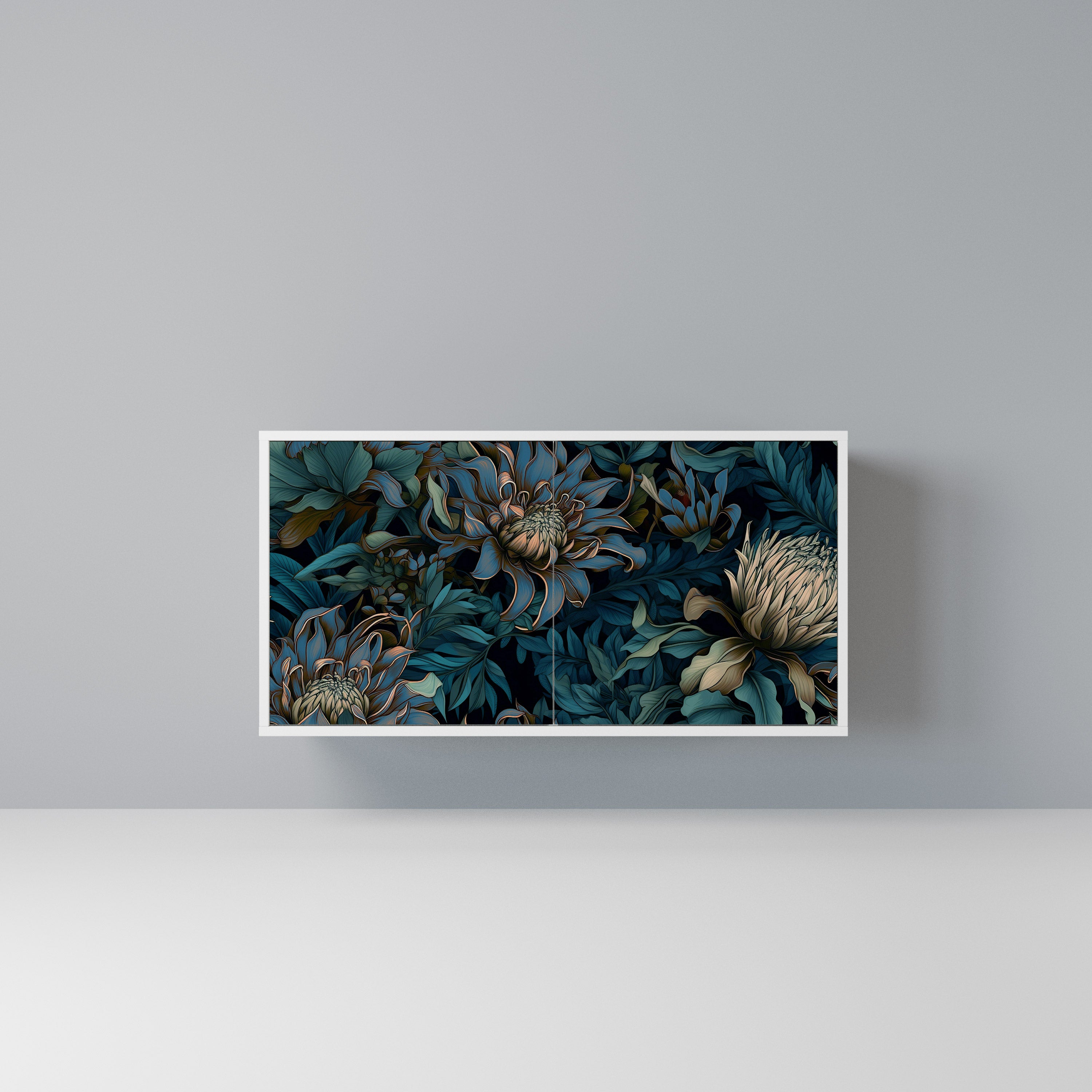 TWILIGHT BLOOM Komoda 2-drzwiowa korpus Biały