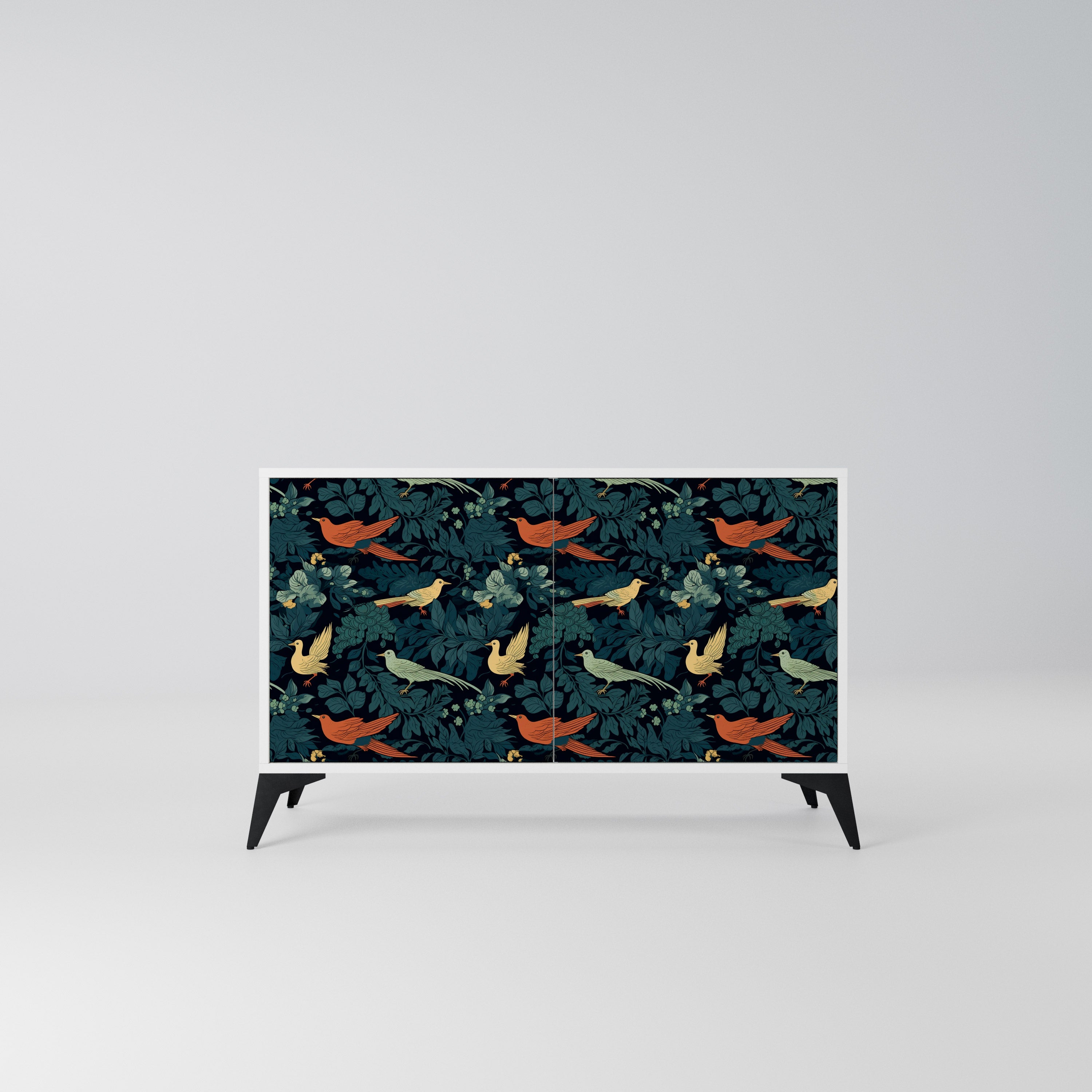 FOWL ORNAMENT Komoda 2-drzwiowa korpus Biały