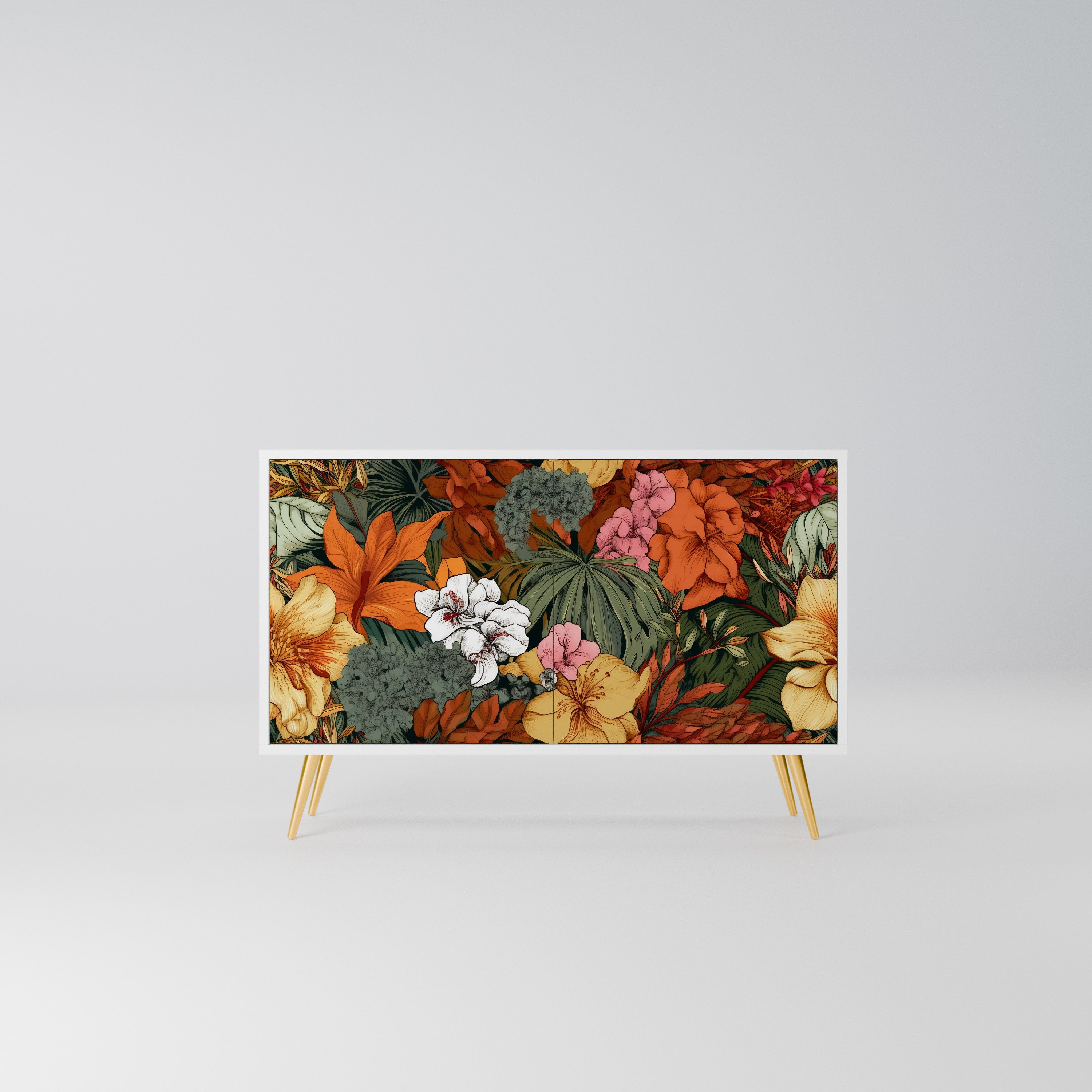 RADIANT FLORA Komoda 2-drzwiowa korpus Biały